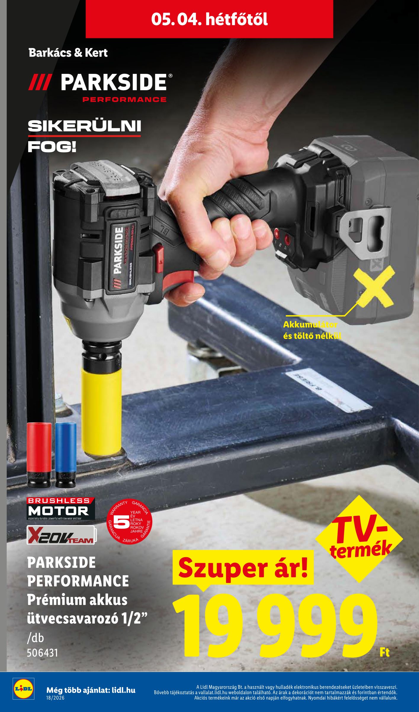 lidl - Lidl - Nonfood hirdetmény a következő hétre csütörtöktől 2026.04.30.-tól szerdától 2026.05.06.-ig - page: 16