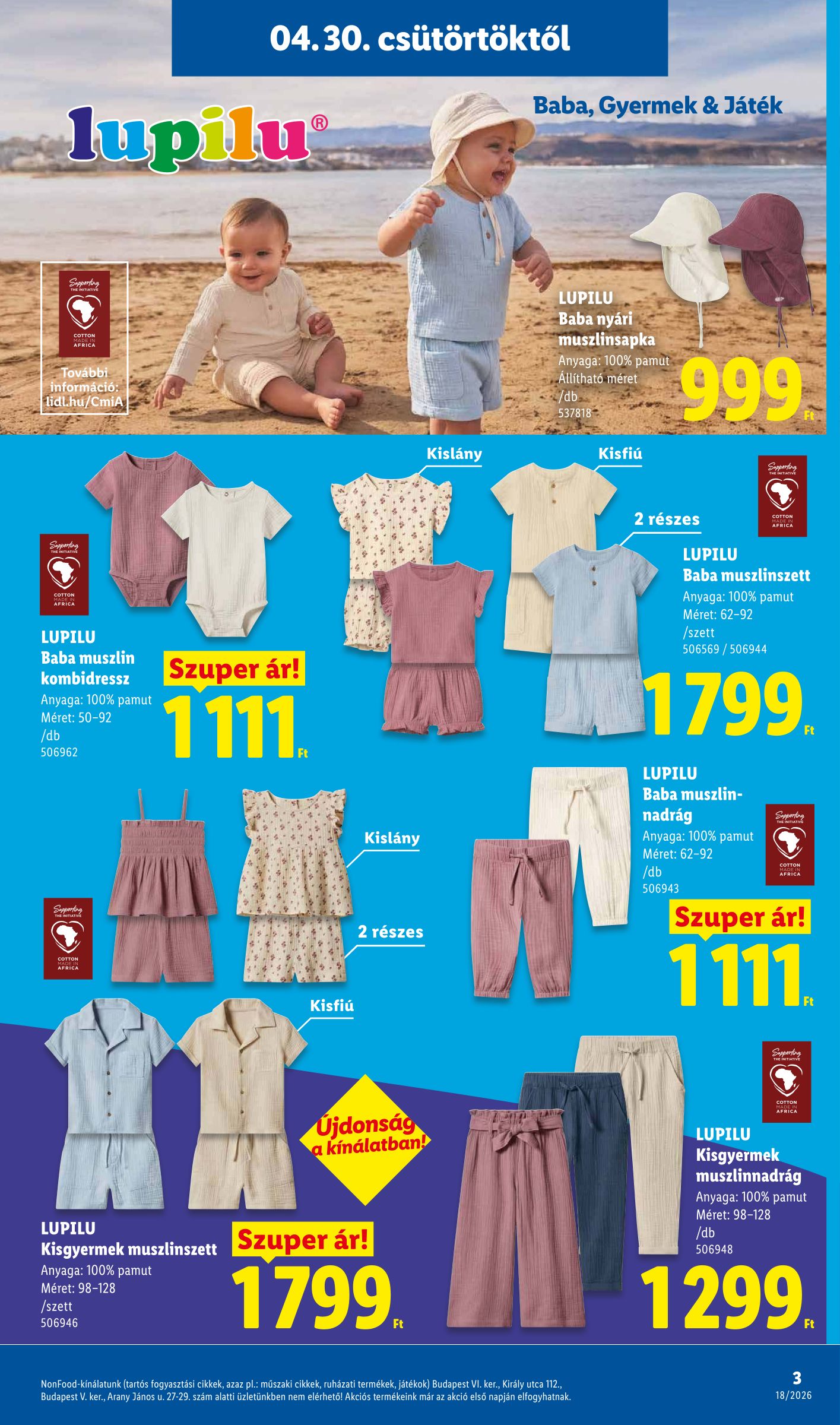 lidl - Lidl - Nonfood hirdetmény a következő hétre csütörtöktől 2026.04.30.-tól szerdától 2026.05.06.-ig - page: 3