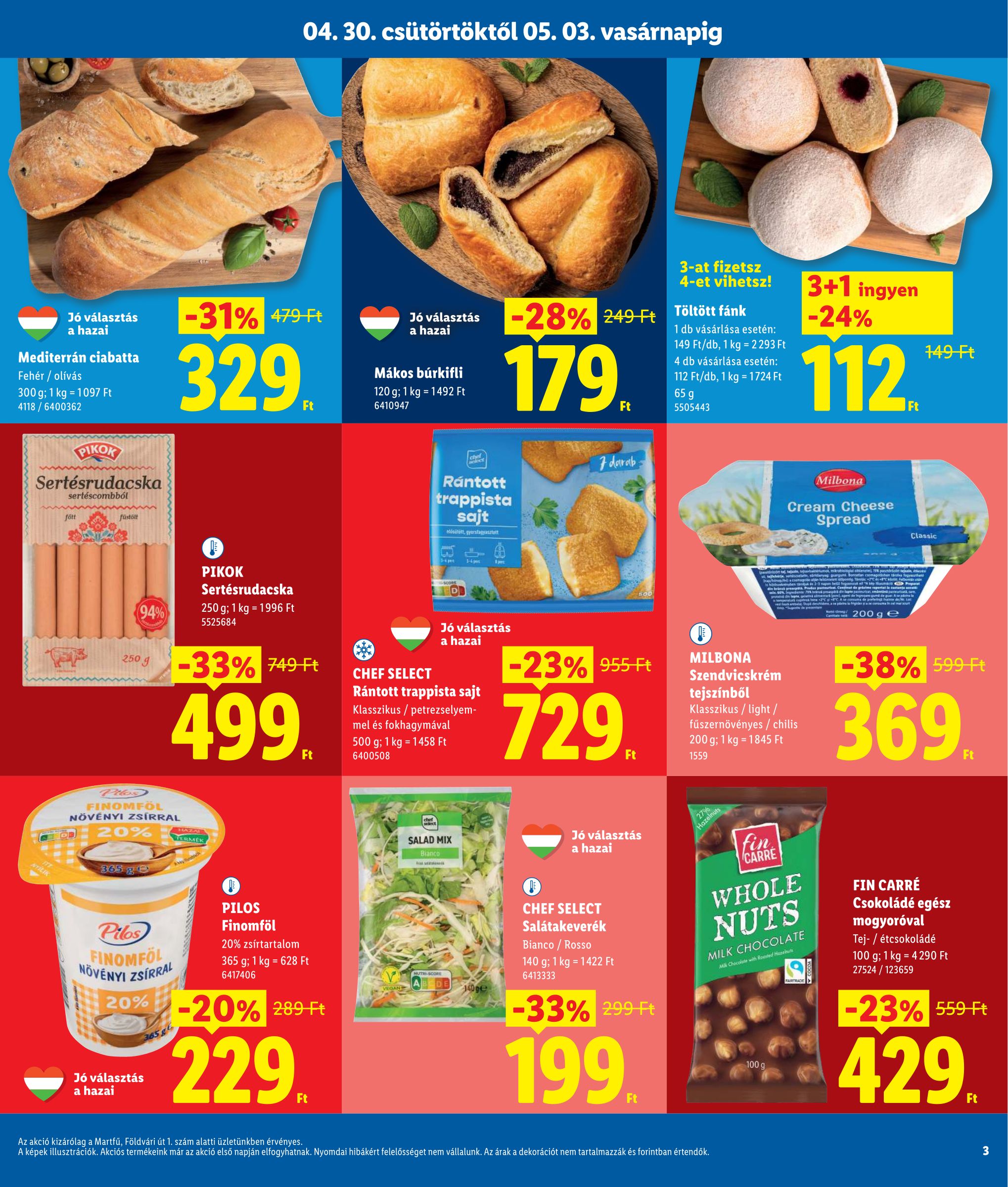 lidl - Lidl - Martfű hirdetmény a következő hétre csütörtöktől 2026.04.30.-tól vasárnaptól 2026.05.03.-ig - page: 3