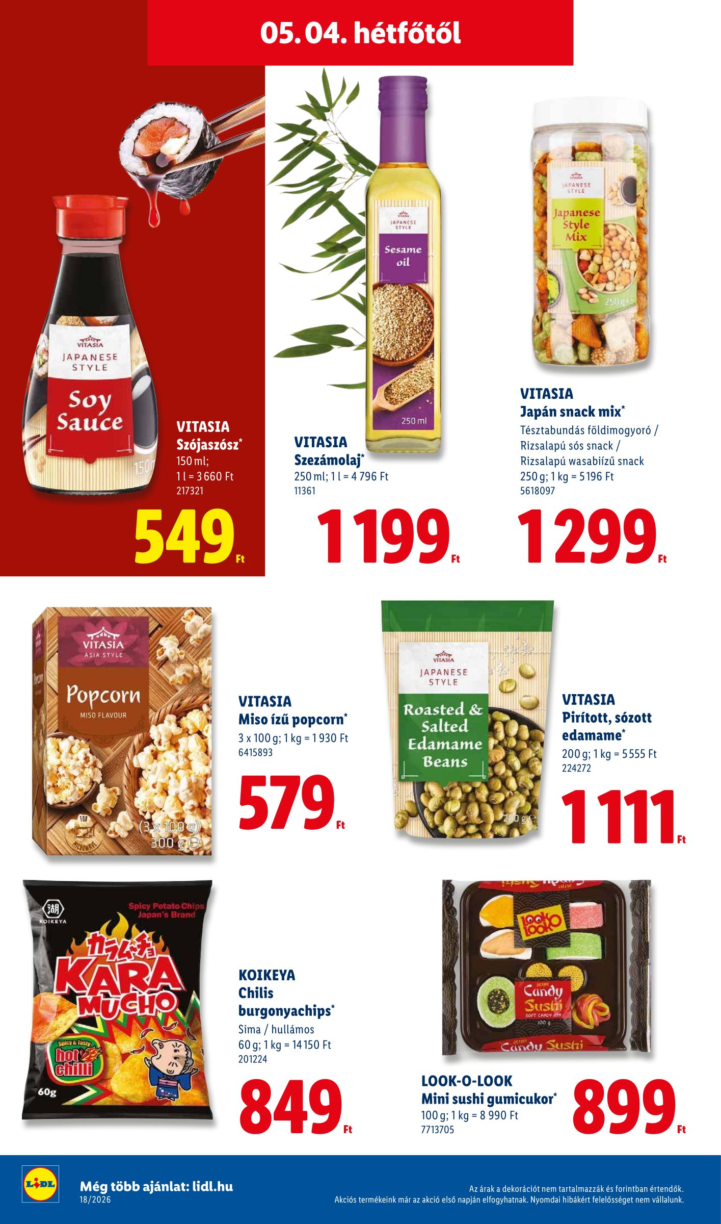 lidl - Lidl hirdetmény a következő hétre csütörtöktől 2026.04.30.-tól szerdától 2026.05.06.-ig - page: 62