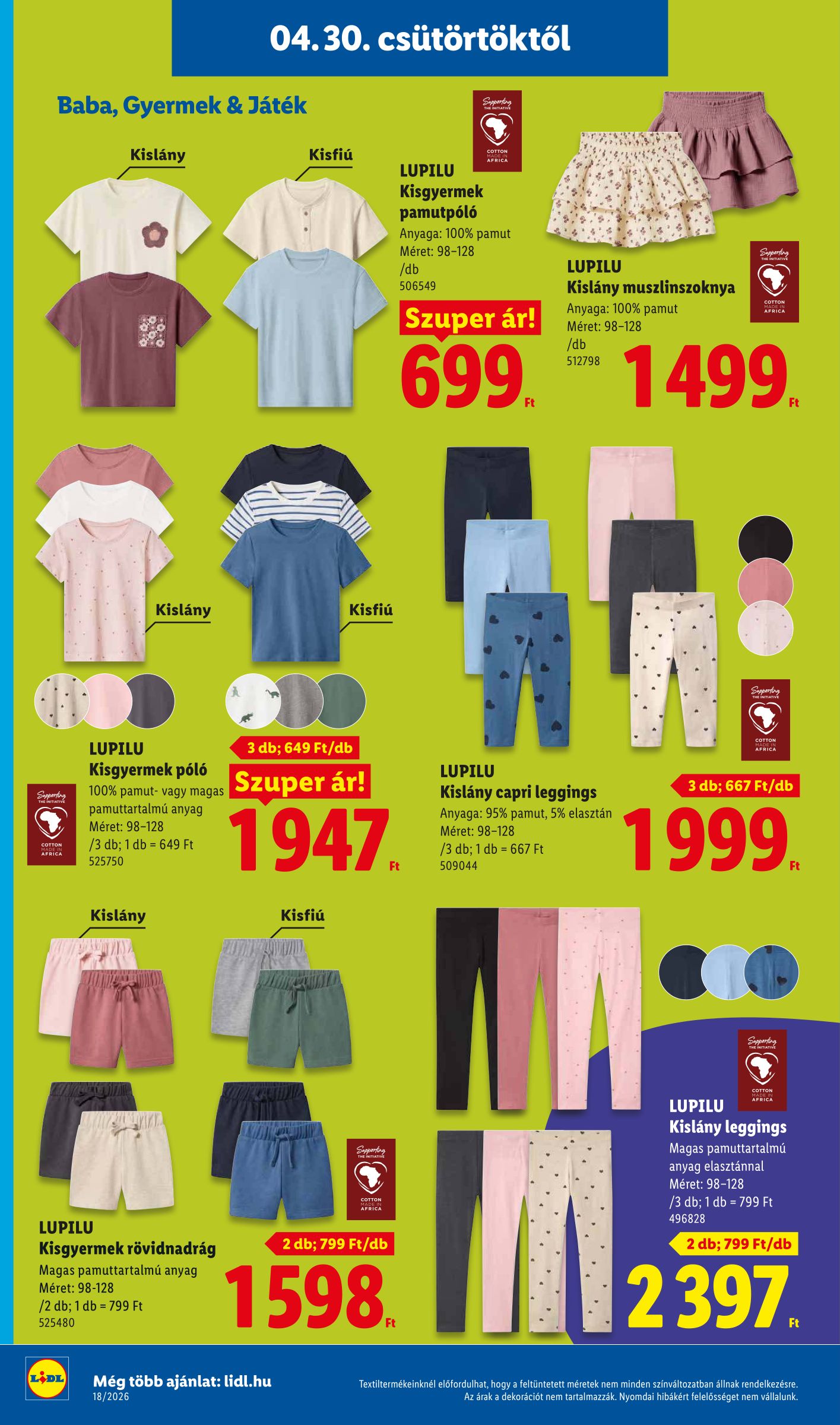 lidl - Lidl hirdetmény a következő hétre csütörtöktől 2026.04.30.-tól szerdától 2026.05.06.-ig - page: 26