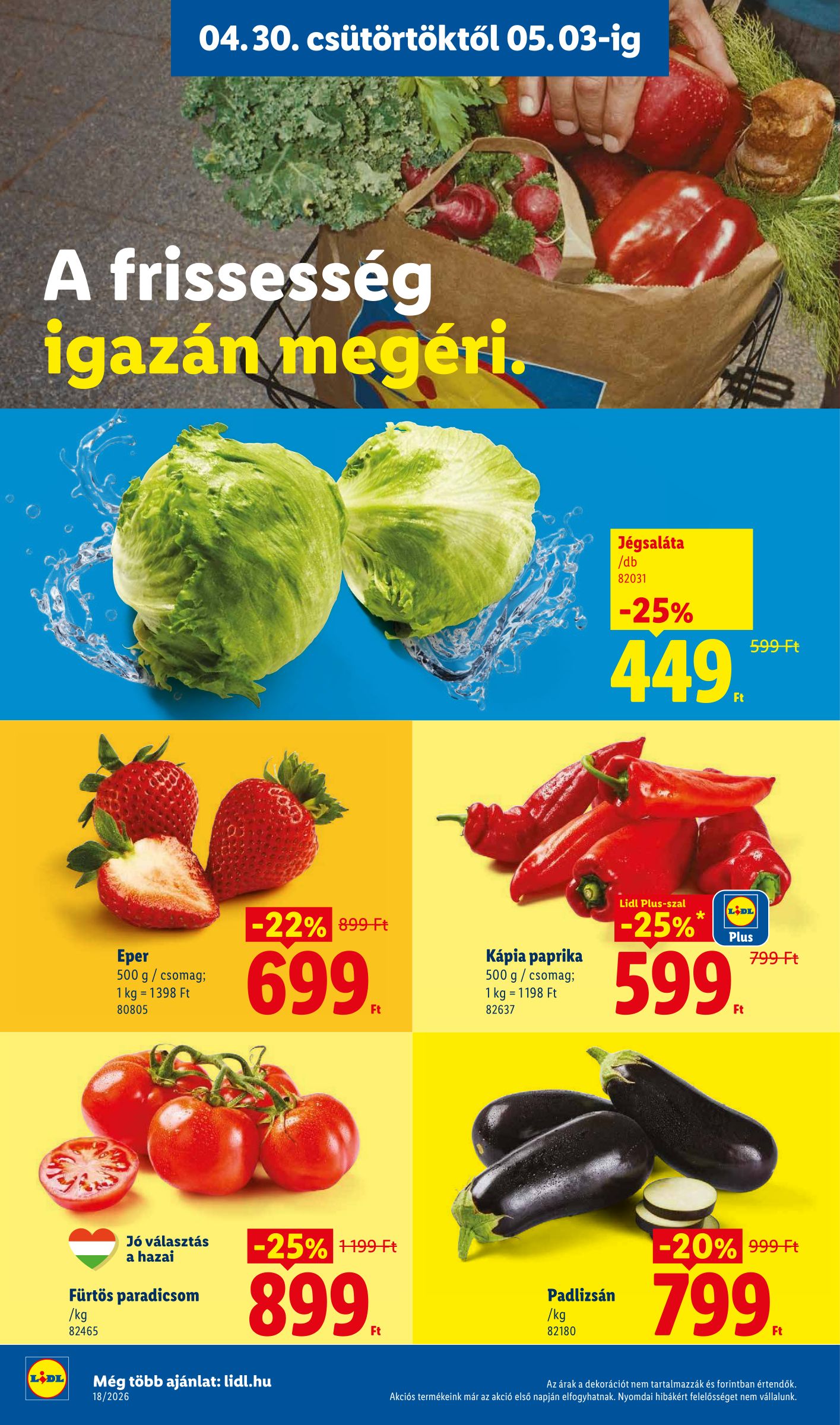 lidl - Lidl hirdetmény a következő hétre csütörtöktől 2026.04.30.-tól szerdától 2026.05.06.-ig - page: 2
