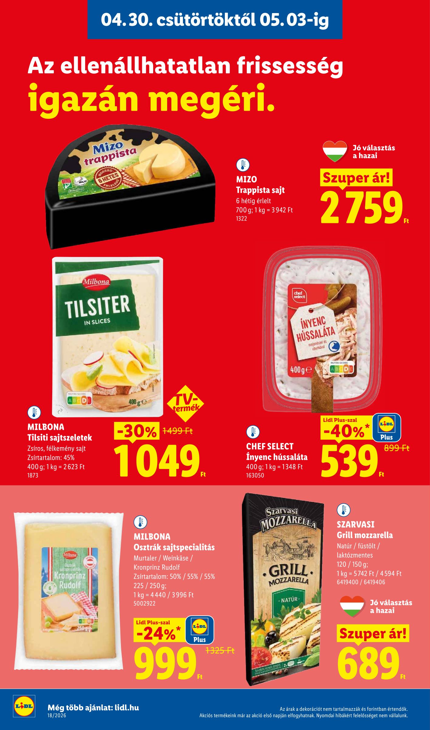 lidl - Lidl hirdetmény a következő hétre csütörtöktől 2026.04.30.-tól szerdától 2026.05.06.-ig - page: 8