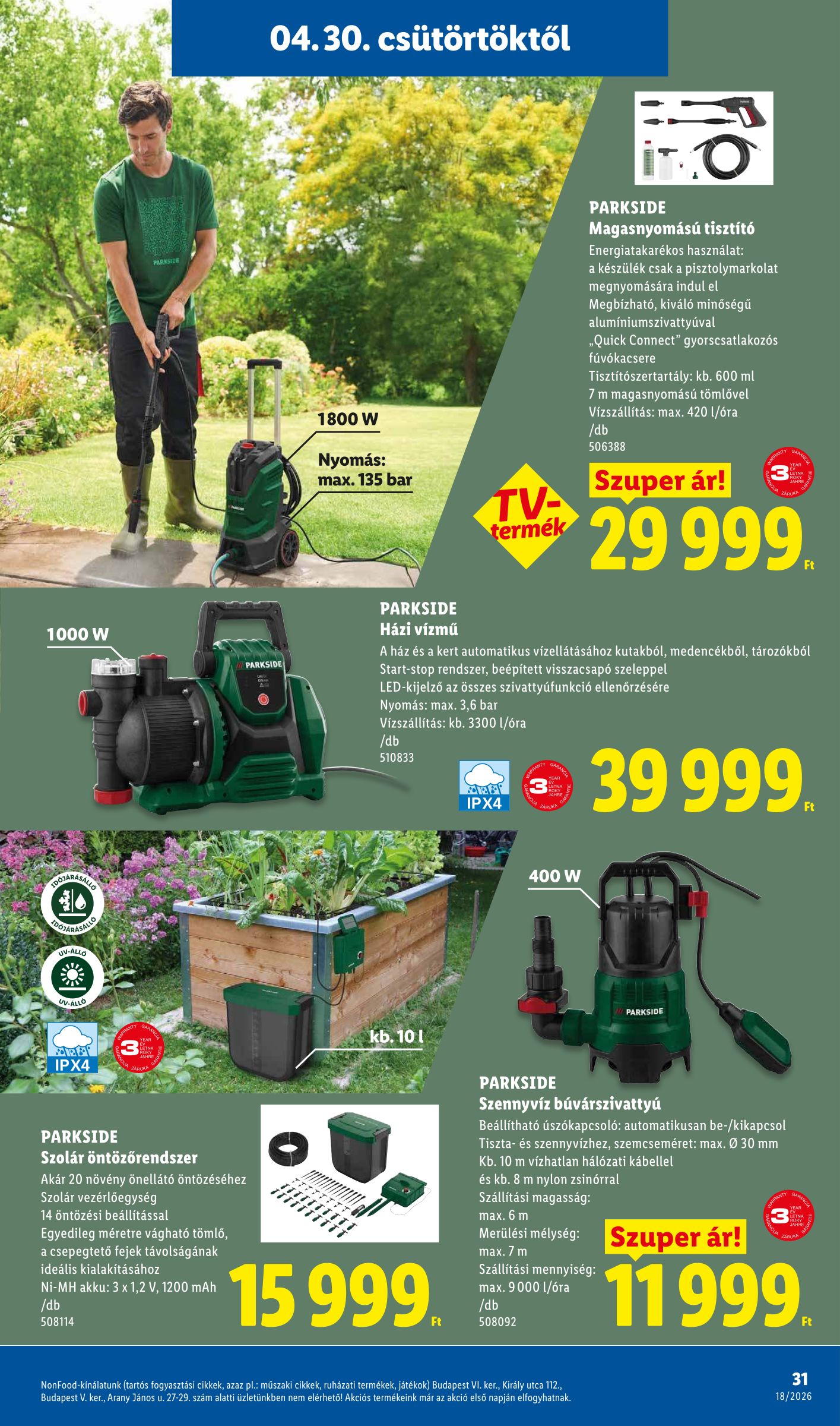 lidl - Lidl hirdetmény a következő hétre csütörtöktől 2026.04.30.-tól szerdától 2026.05.06.-ig - page: 31