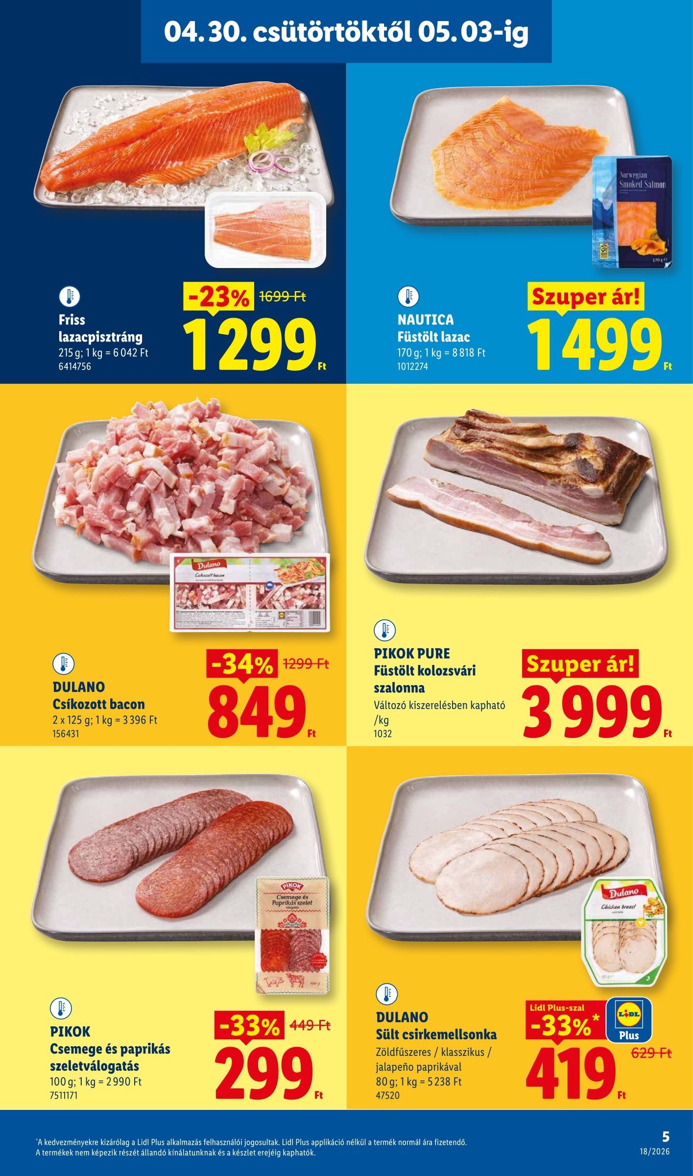 lidl - Lidl hirdetmény a következő hétre csütörtöktől 2026.04.30.-tól szerdától 2026.05.06.-ig - page: 5