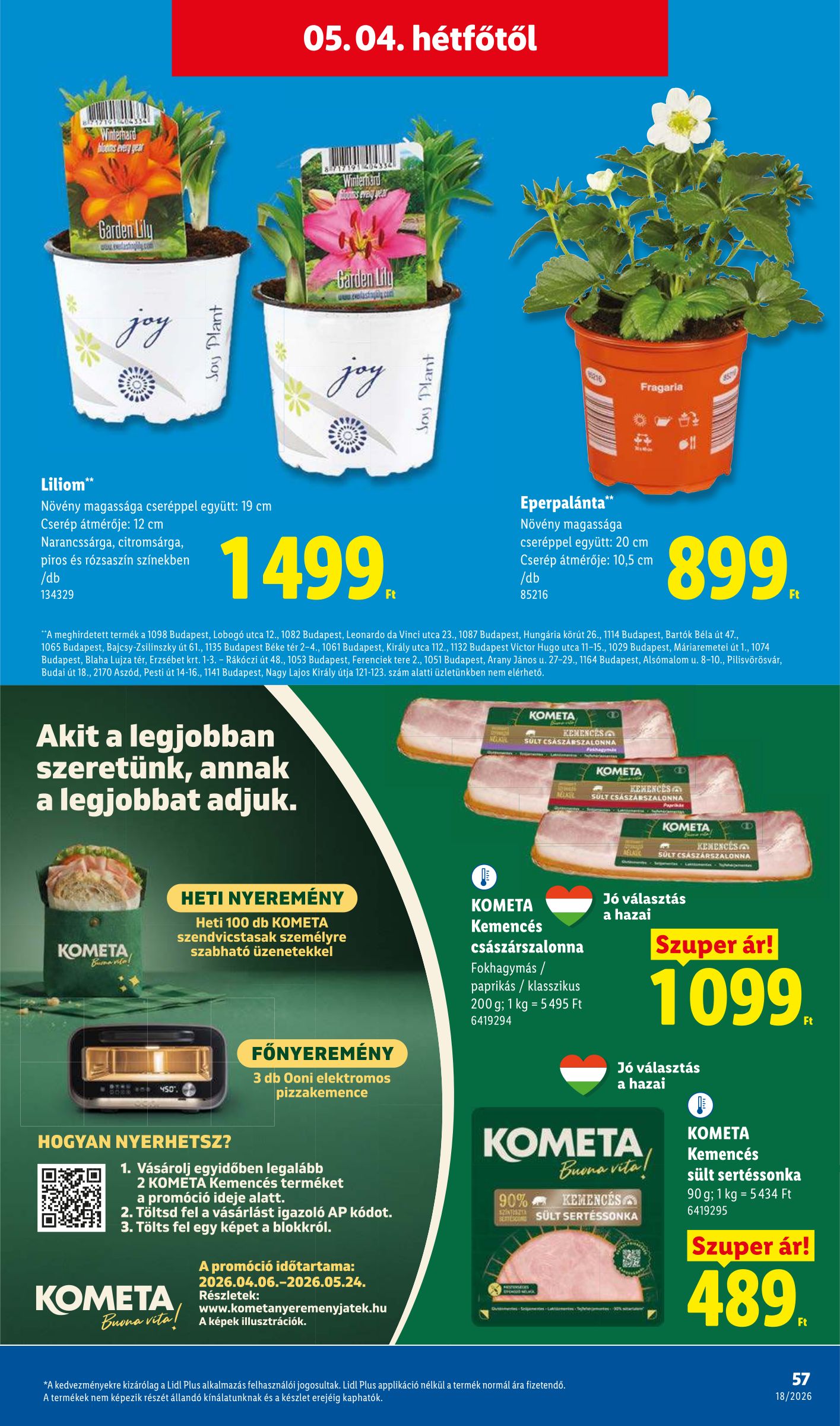 lidl - Lidl hirdetmény a következő hétre csütörtöktől 2026.04.30.-tól szerdától 2026.05.06.-ig - page: 57