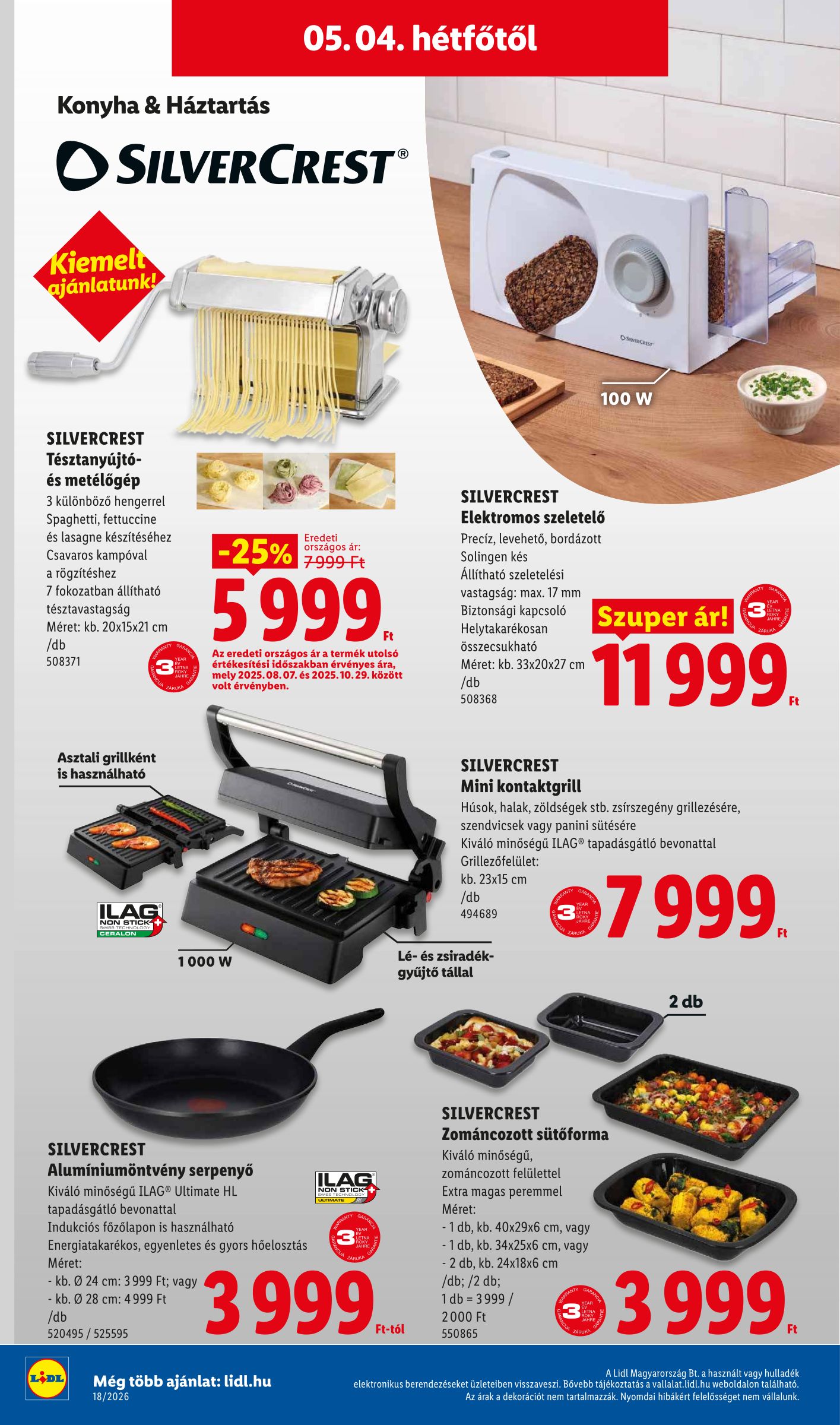 lidl - Lidl hirdetmény a következő hétre csütörtöktől 2026.04.30.-tól szerdától 2026.05.06.-ig - page: 50