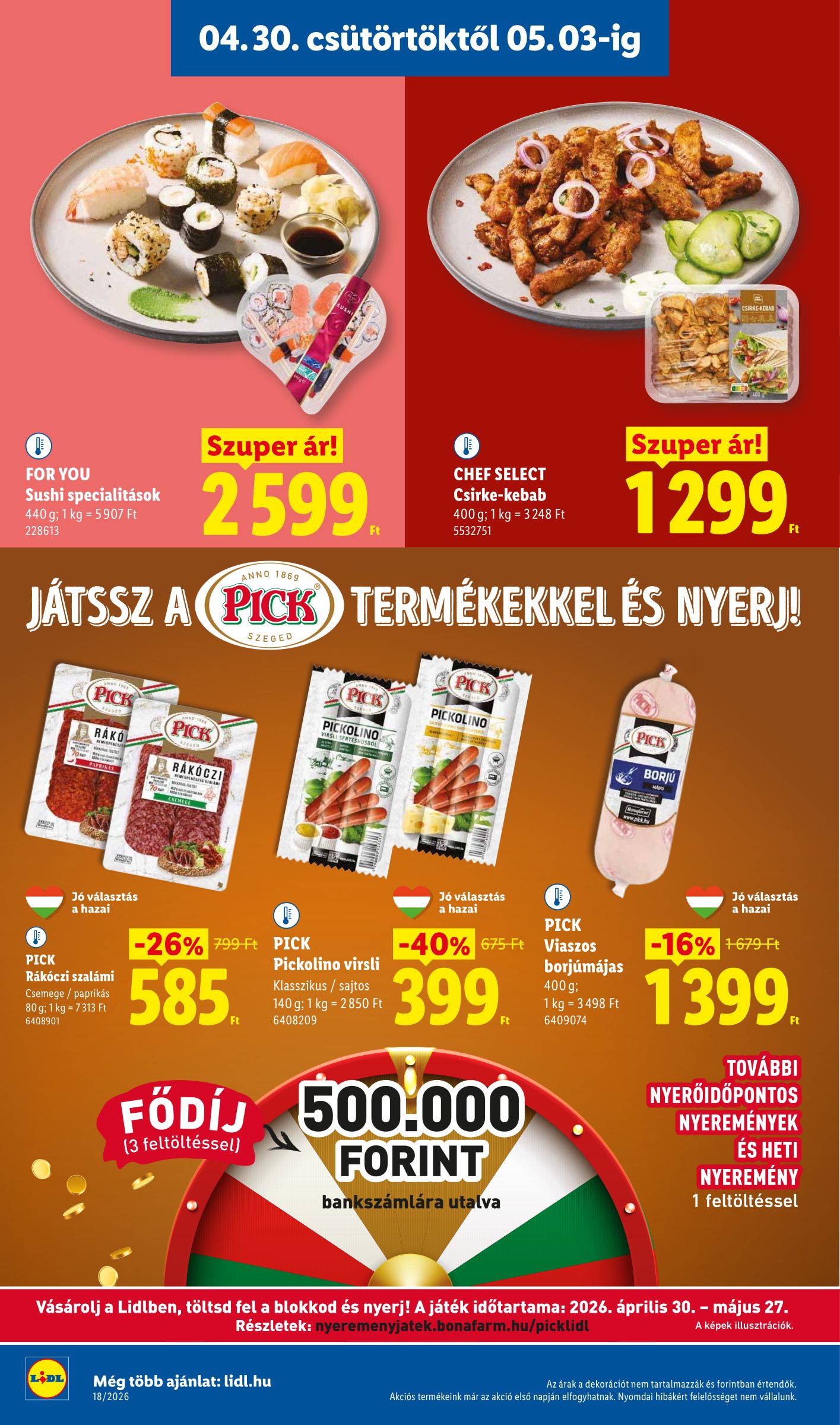 lidl - Lidl hirdetmény a következő hétre csütörtöktől 2026.04.30.-tól szerdától 2026.05.06.-ig - page: 6