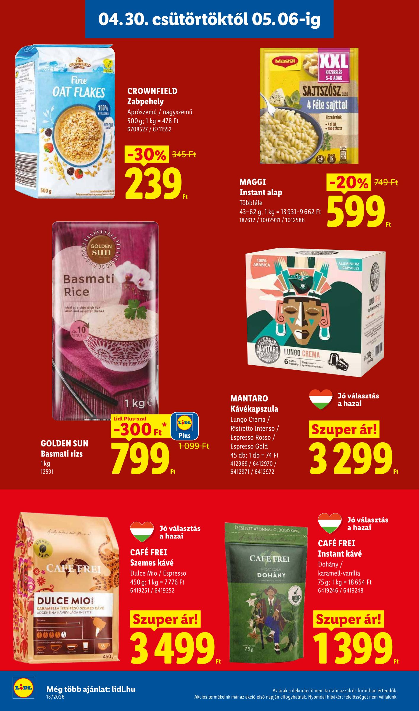 lidl - Lidl hirdetmény a következő hétre csütörtöktől 2026.04.30.-tól szerdától 2026.05.06.-ig - page: 12