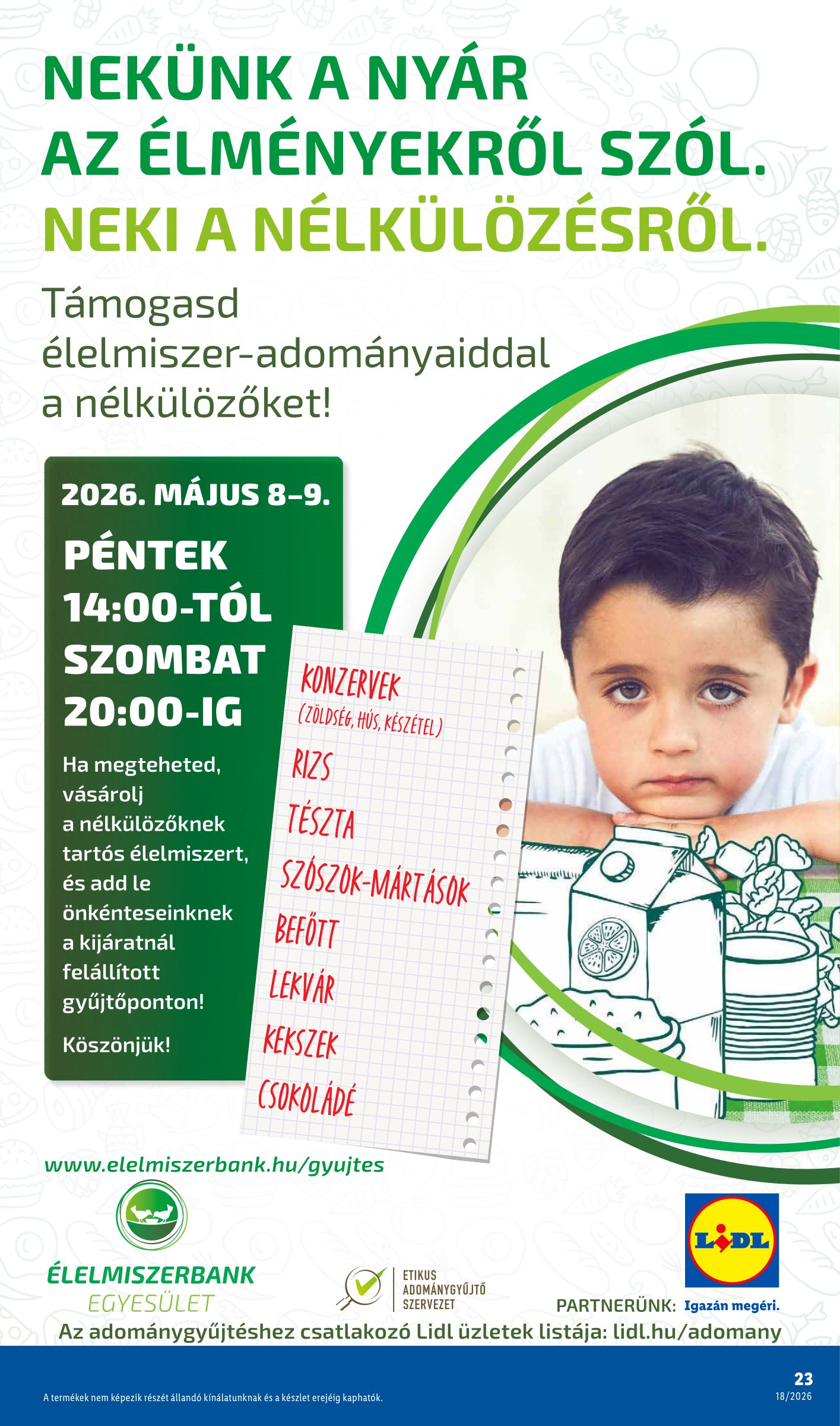 lidl - Lidl hirdetmény a következő hétre csütörtöktől 2026.04.30.-tól szerdától 2026.05.06.-ig - page: 23
