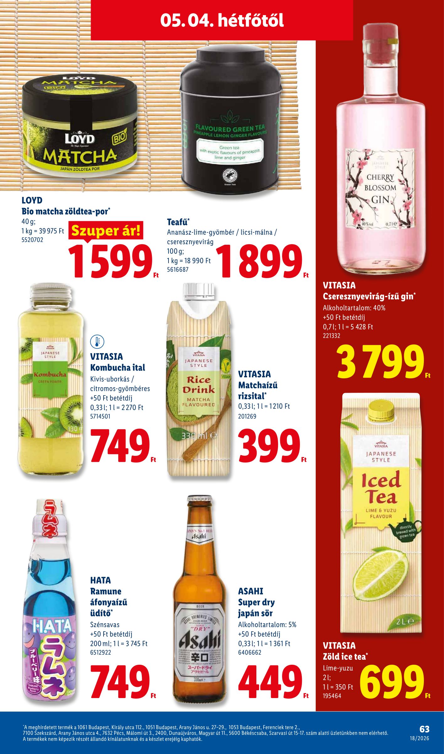 lidl - Lidl hirdetmény a következő hétre csütörtöktől 2026.04.30.-tól szerdától 2026.05.06.-ig - page: 63