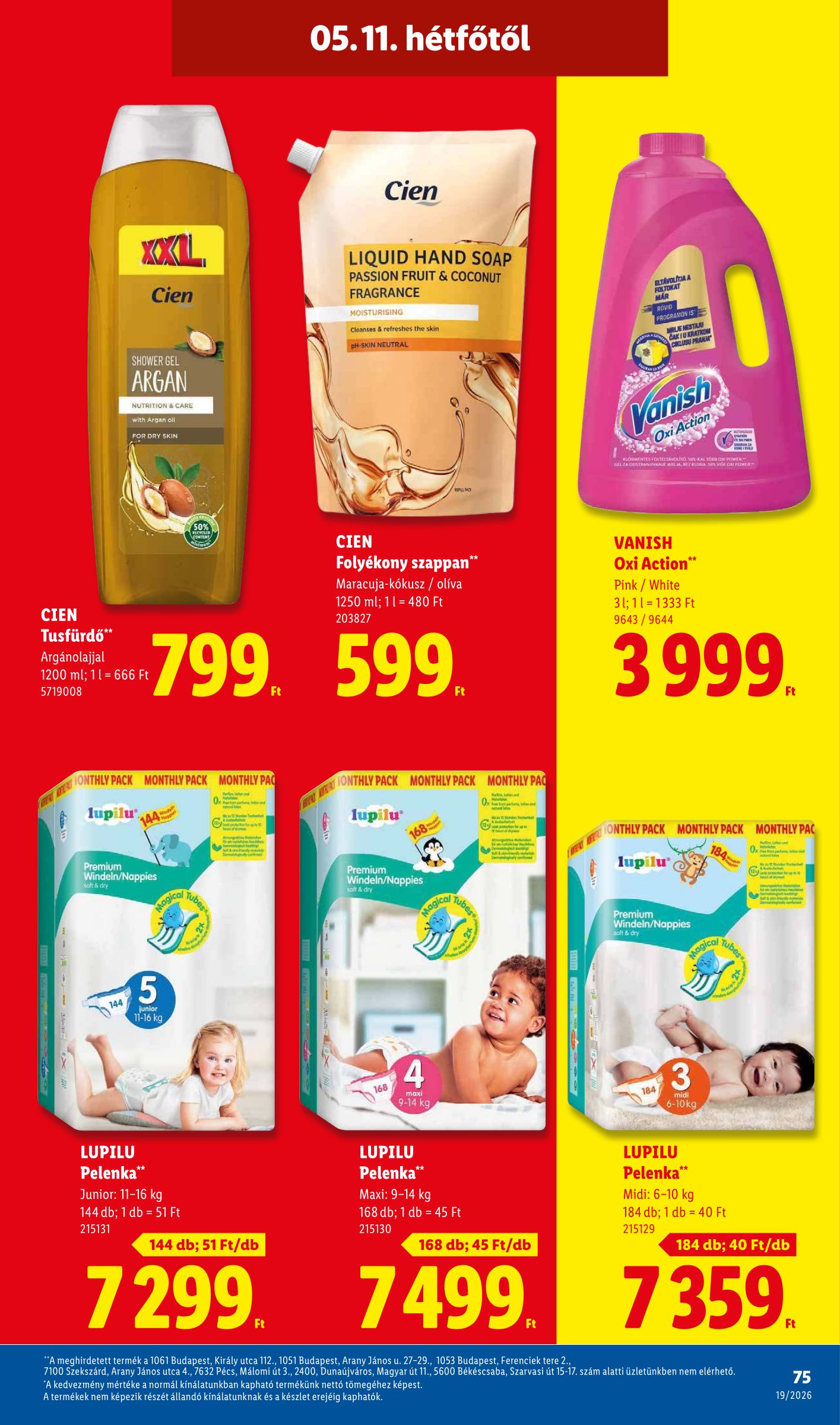 lidl - Lidl hirdetmény a következő hétre csütörtöktől 2026.05.07.-tól szerdától 2026.05.13.-ig - page: 75