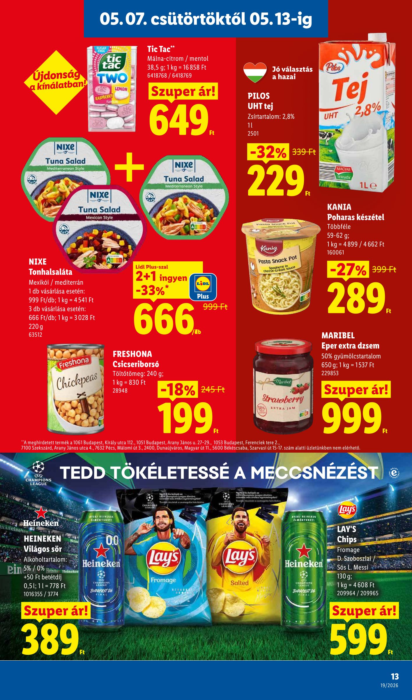 lidl - Lidl hirdetmény a következő hétre csütörtöktől 2026.05.07.-tól szerdától 2026.05.13.-ig - page: 13