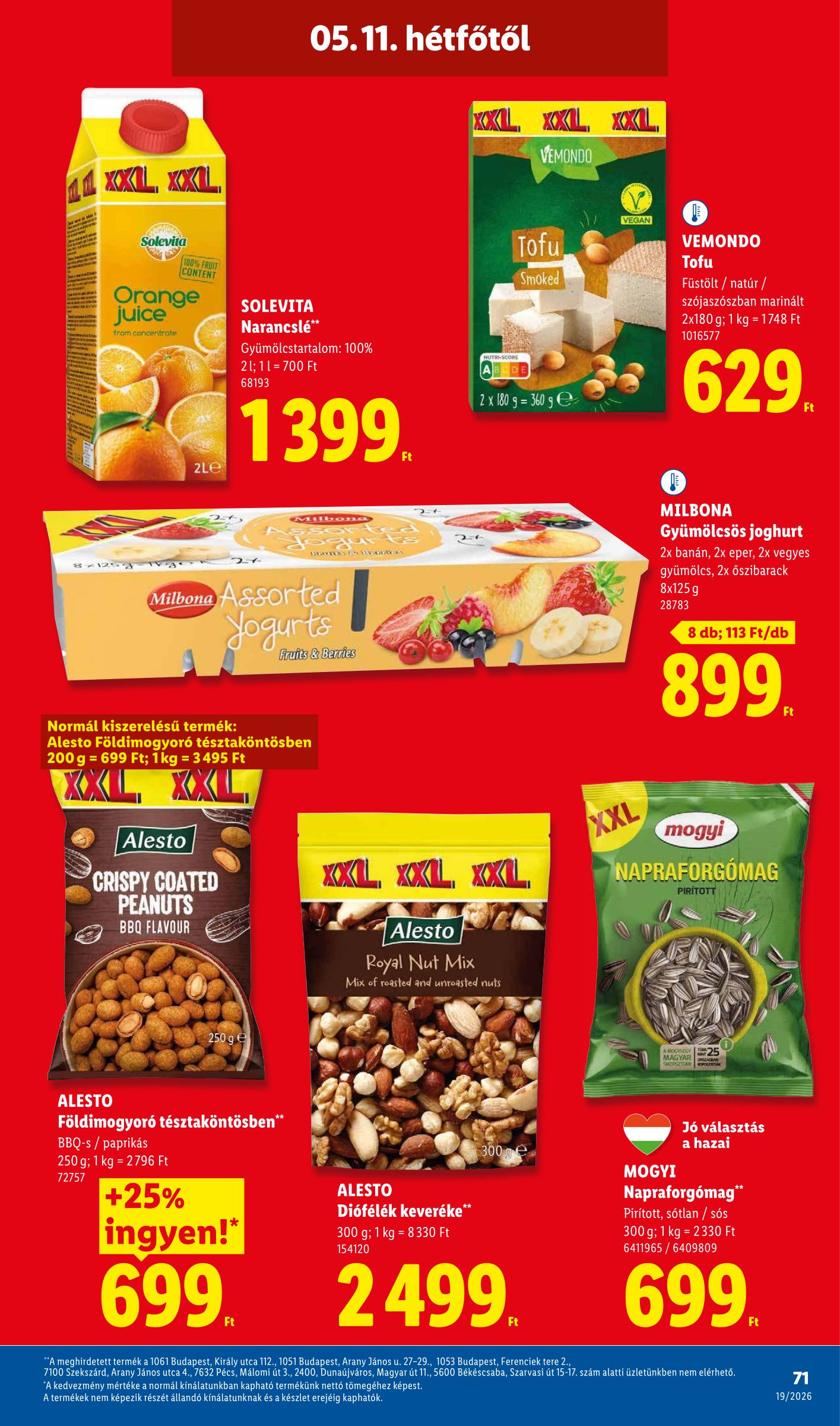lidl - Lidl hirdetmény a következő hétre csütörtöktől 2026.05.07.-tól szerdától 2026.05.13.-ig - page: 71