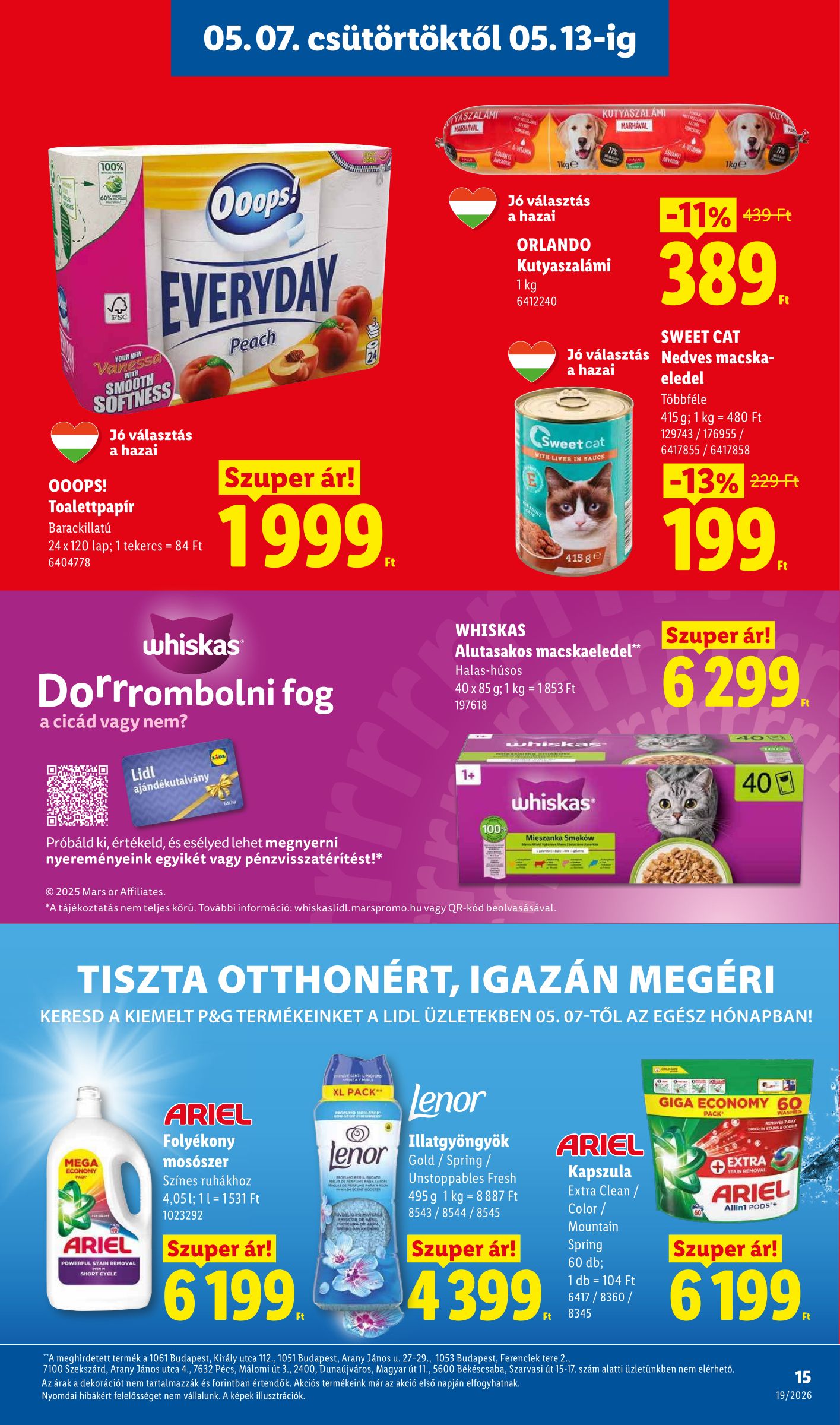 lidl - Lidl hirdetmény a következő hétre csütörtöktől 2026.05.07.-tól szerdától 2026.05.13.-ig - page: 15