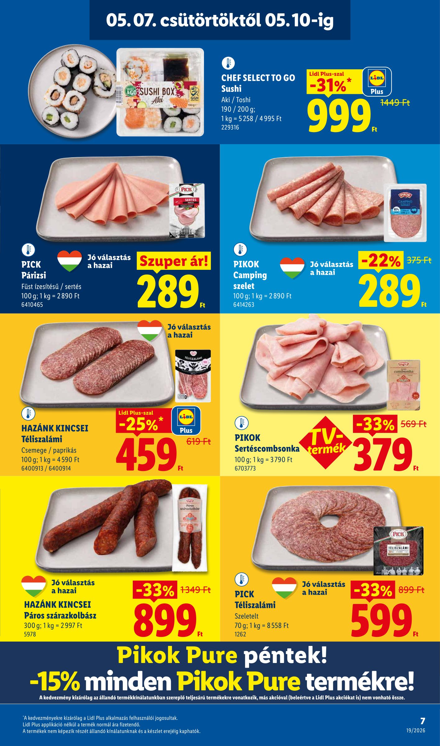 lidl - Lidl hirdetmény a következő hétre csütörtöktől 2026.05.07.-tól szerdától 2026.05.13.-ig - page: 7