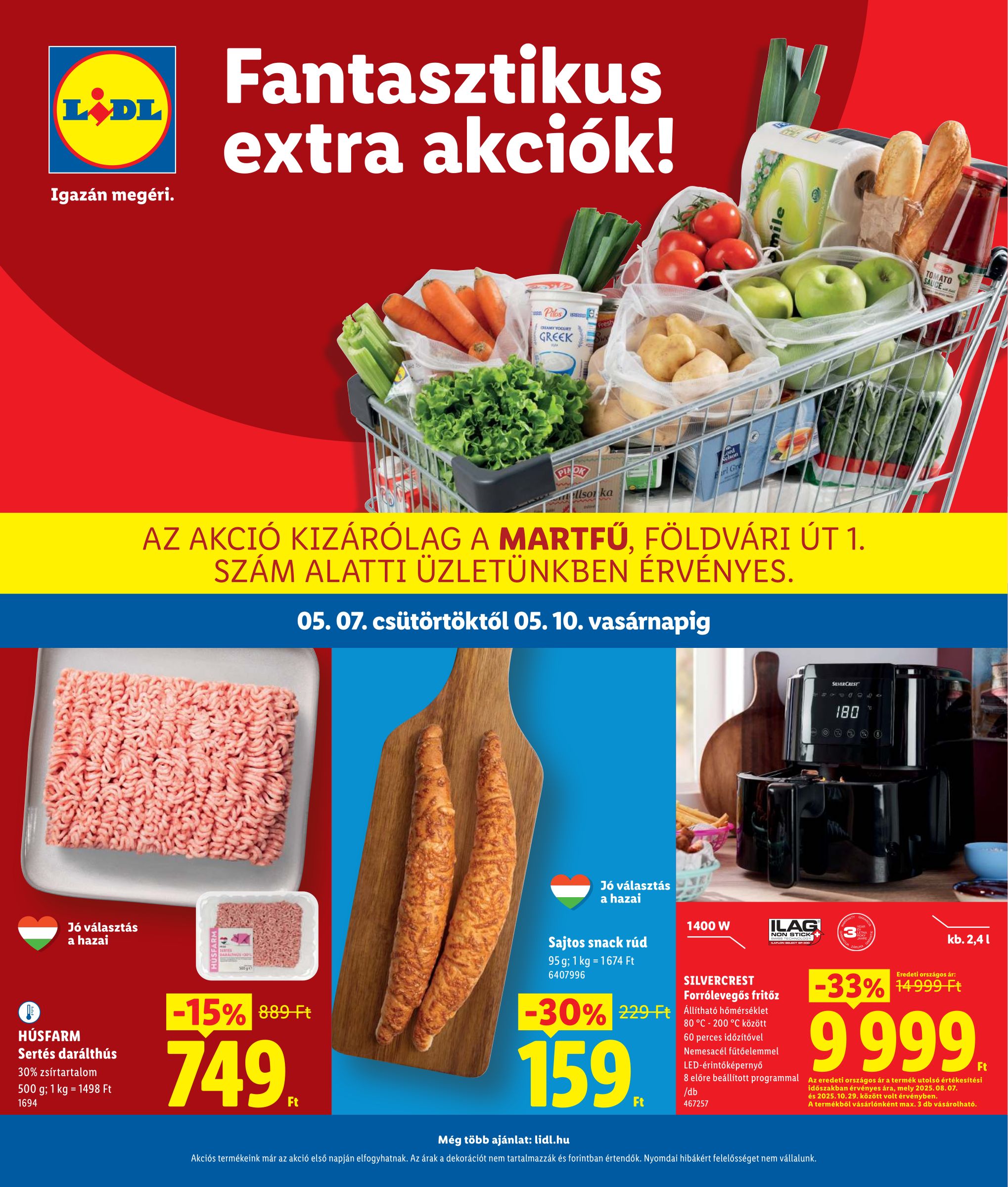 lidl - Lidl - Martfű hirdetmény a következő hétre csütörtöktől 2026.05.07.-tól vasárnaptól 2026.05.10.-ig