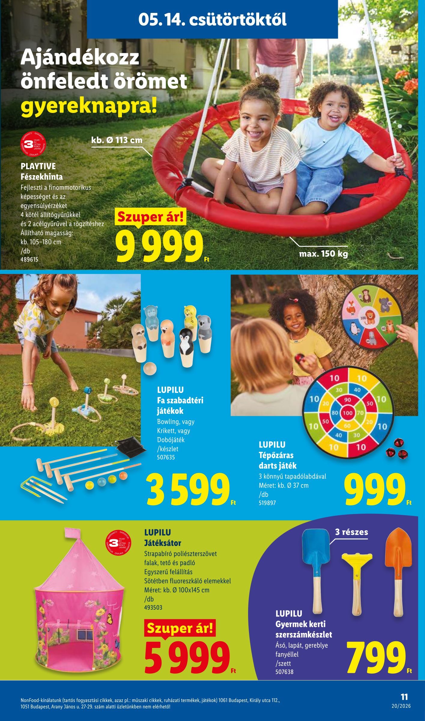 lidl - Lidl - Nonfood hirdetmény a következő hétre csütörtöktől 2026.05.14.-tól szerdától 2026.05.20.-ig - page: 11