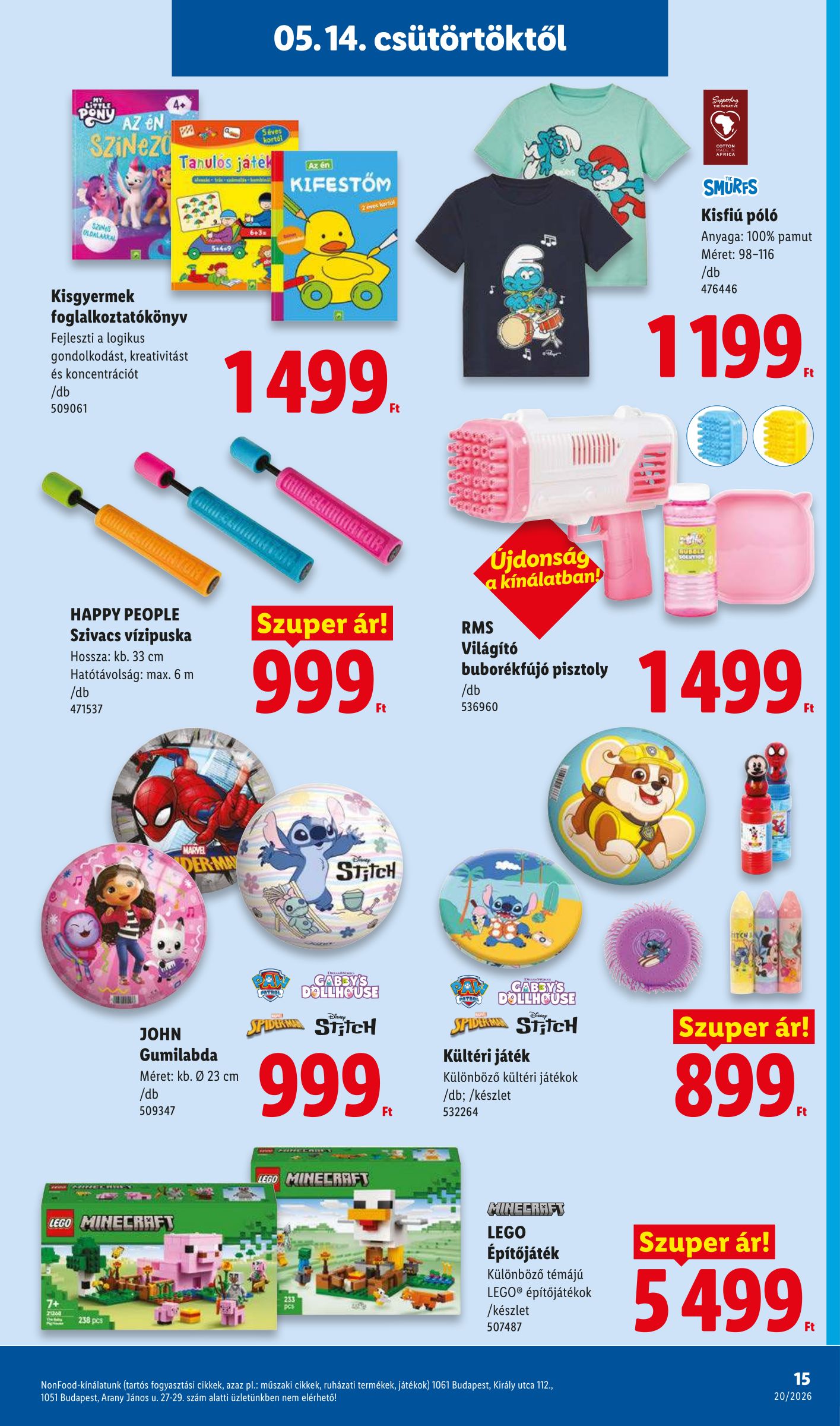 lidl - Lidl - Nonfood hirdetmény a következő hétre csütörtöktől 2026.05.14.-tól szerdától 2026.05.20.-ig - page: 15