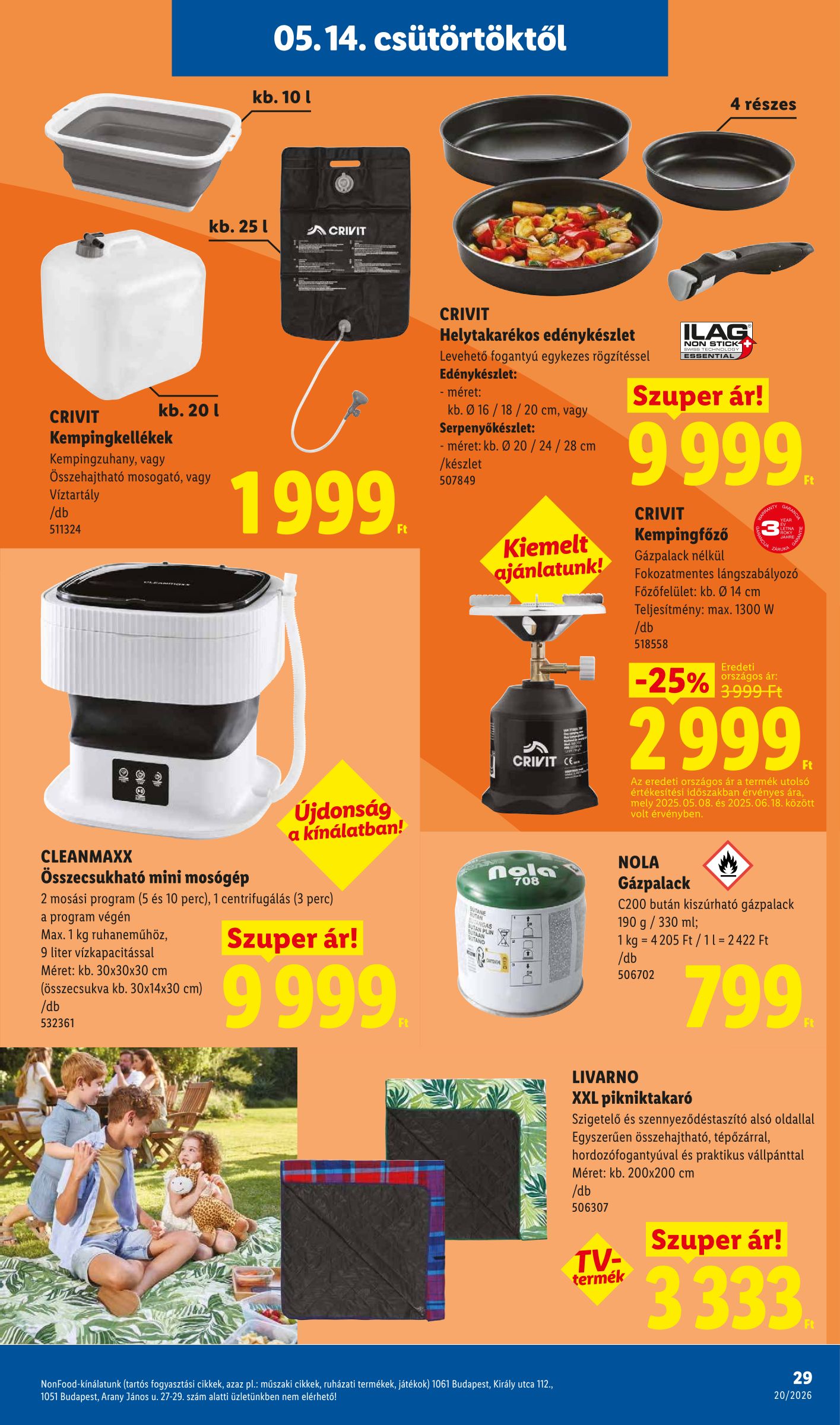 lidl - Lidl hirdetmény a következő hétre csütörtöktől 2026.05.14.-tól szerdától 2026.05.20.-ig - page: 29