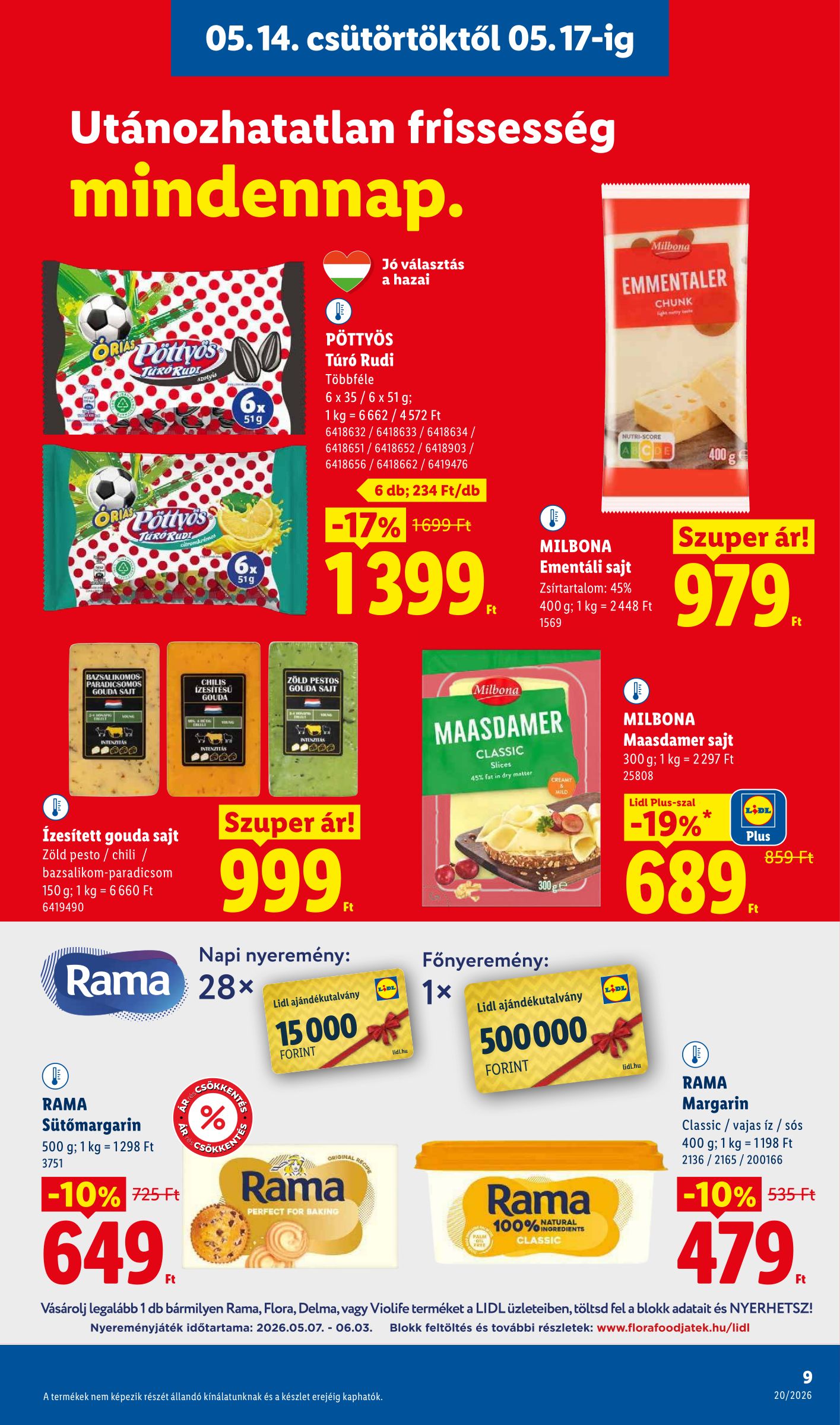 lidl - Lidl hirdetmény a következő hétre csütörtöktől 2026.05.14.-tól szerdától 2026.05.20.-ig - page: 9