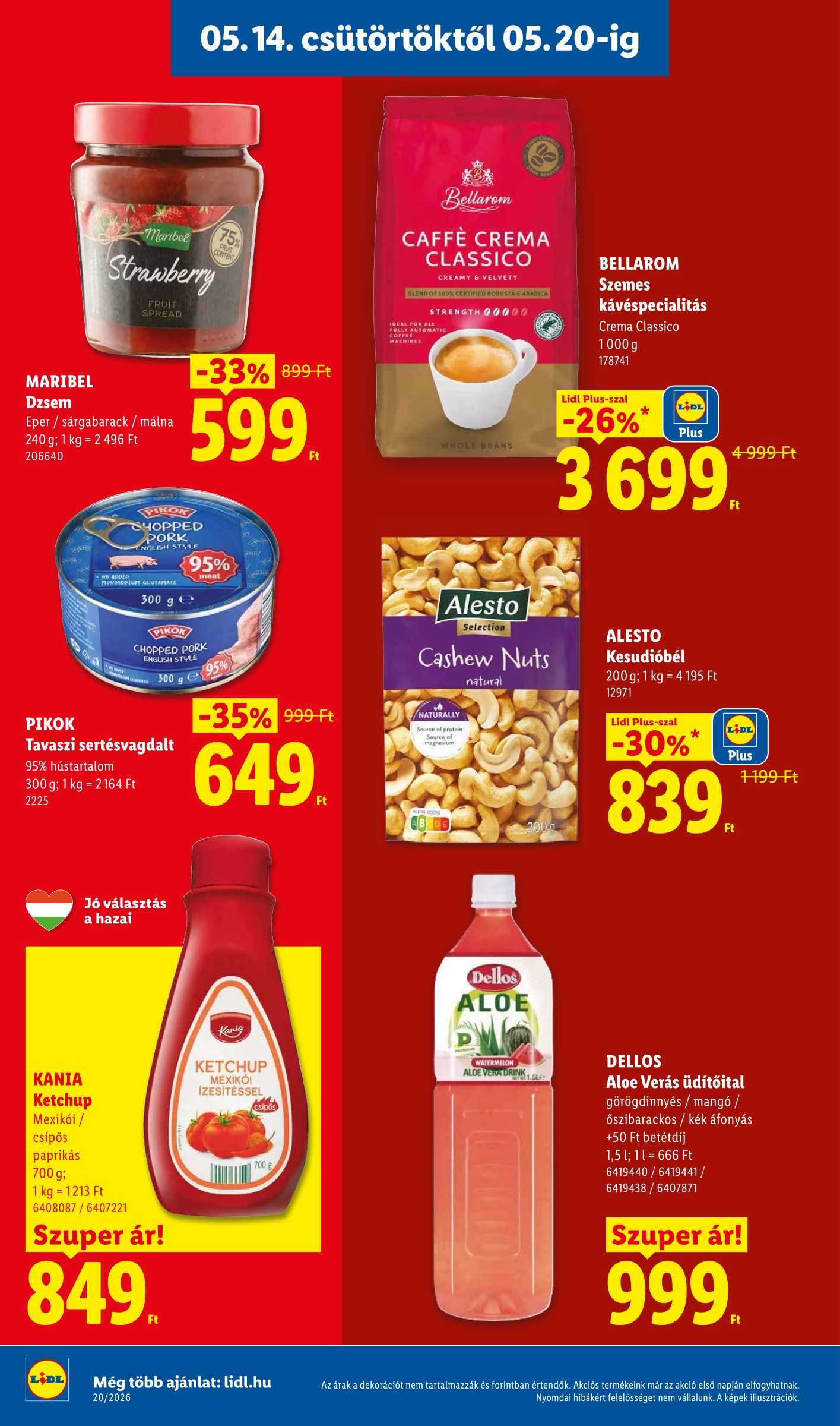 lidl - Lidl hirdetmény a következő hétre csütörtöktől 2026.05.14.-tól szerdától 2026.05.20.-ig - page: 14
