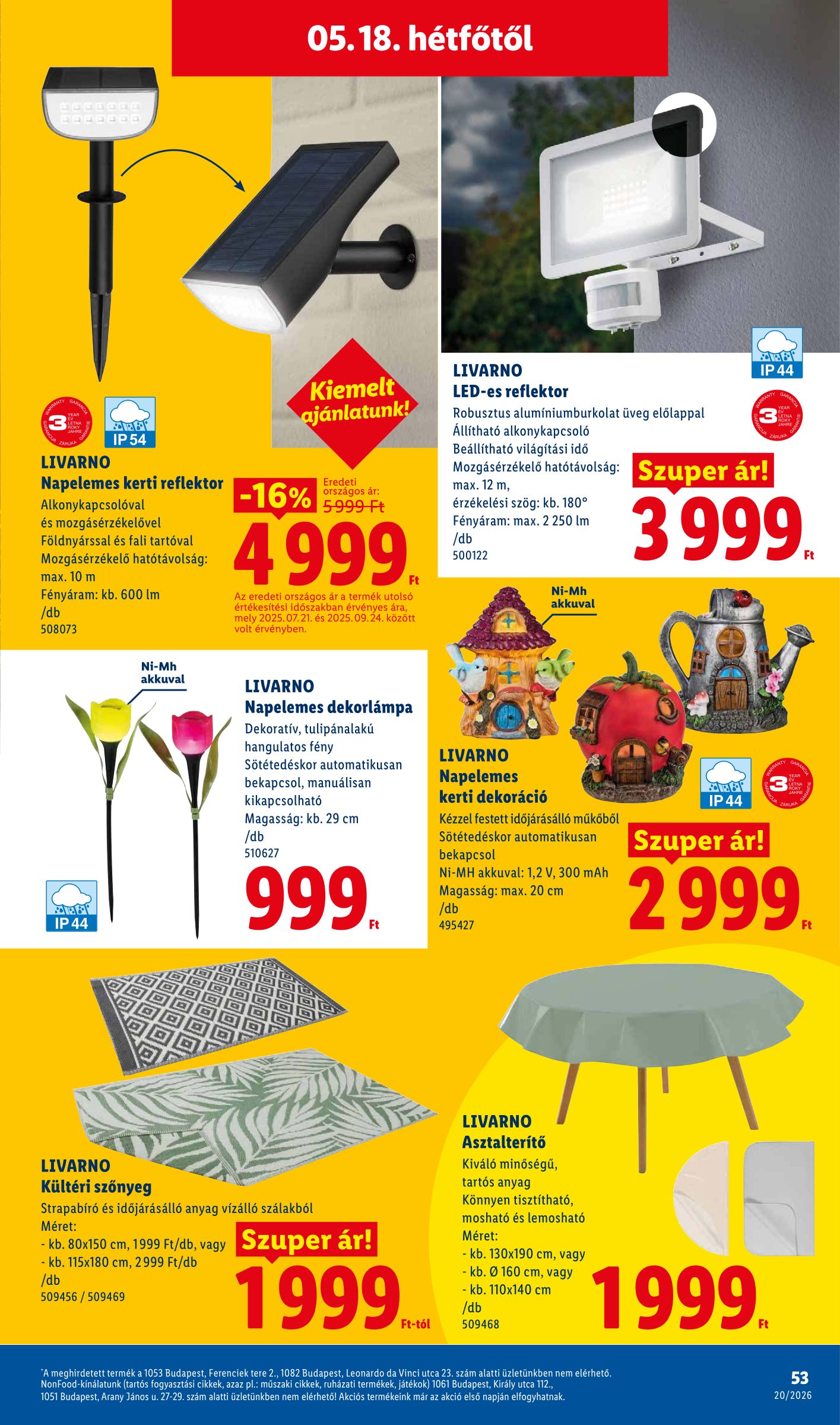 lidl - Lidl hirdetmény a következő hétre csütörtöktől 2026.05.14.-tól szerdától 2026.05.20.-ig - page: 53