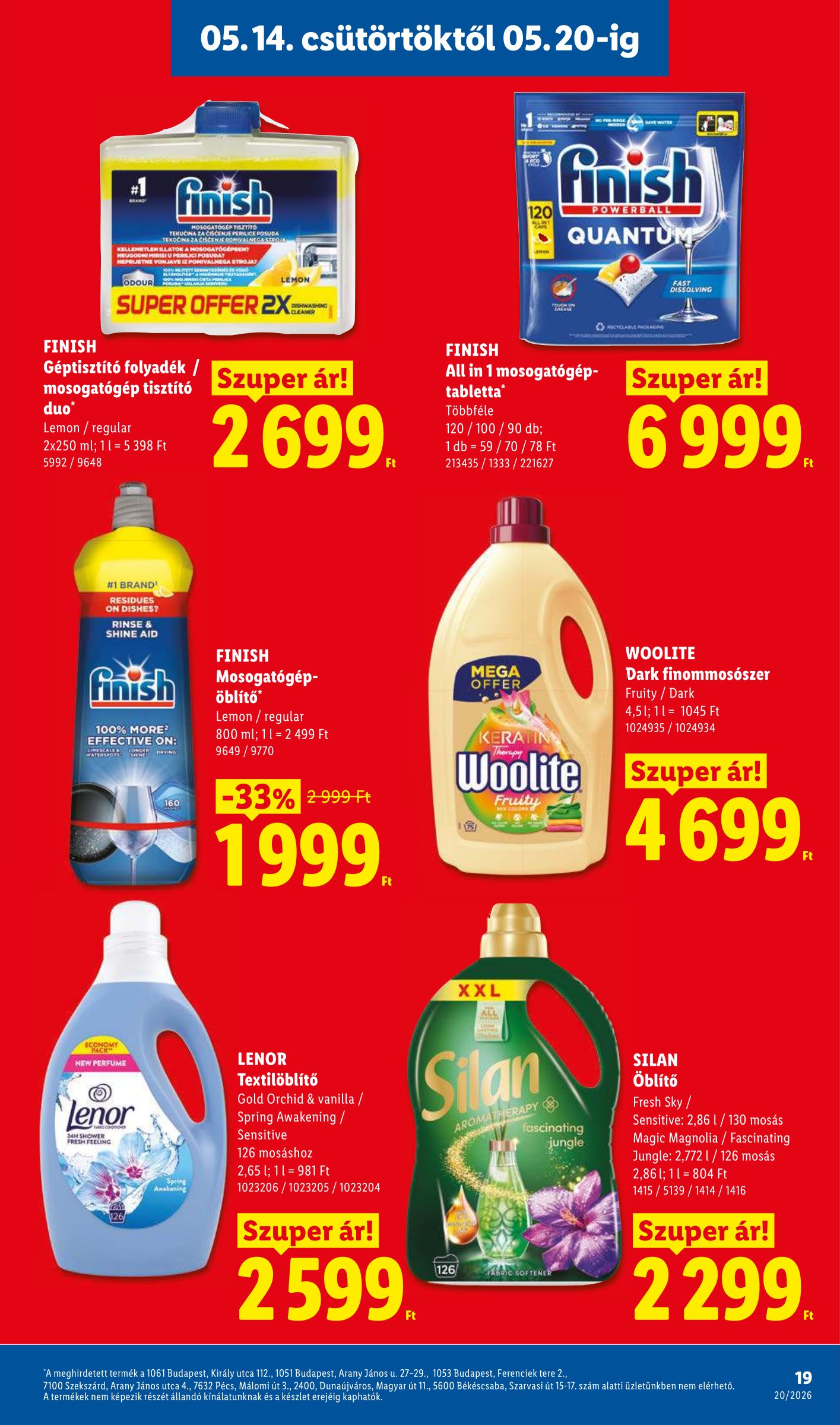 lidl - Lidl hirdetmény a következő hétre csütörtöktől 2026.05.14.-tól szerdától 2026.05.20.-ig - page: 19