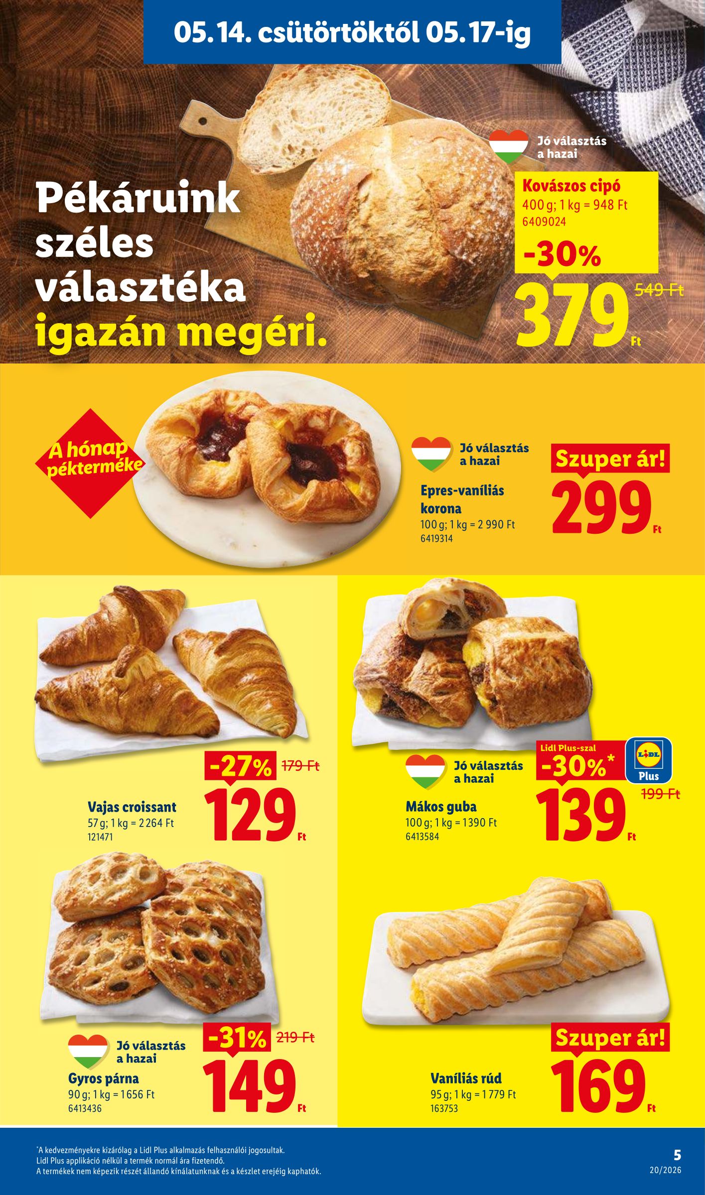 lidl - Lidl hirdetmény a következő hétre csütörtöktől 2026.05.14.-tól szerdától 2026.05.20.-ig - page: 5