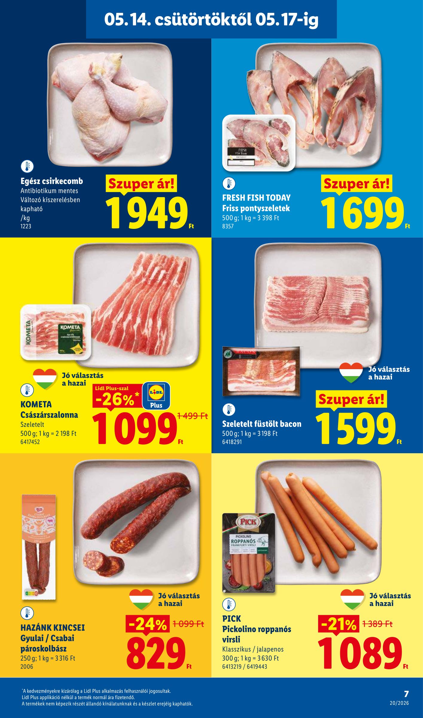 lidl - Lidl hirdetmény a következő hétre csütörtöktől 2026.05.14.-tól szerdától 2026.05.20.-ig - page: 7