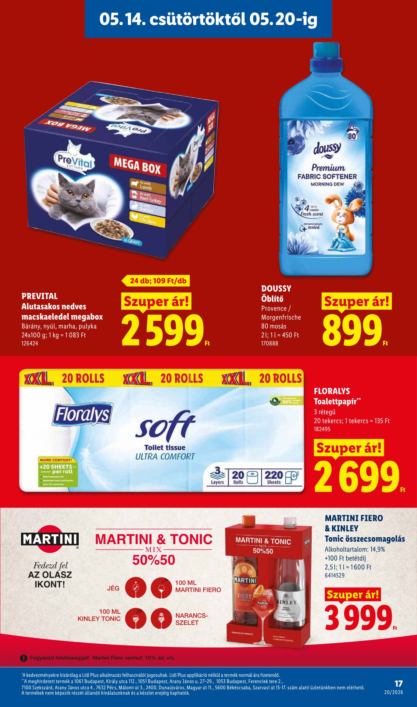 lidl - Lidl hirdetmény a következő hétre csütörtöktől 2026.05.14.-tól szerdától 2026.05.20.-ig - page: 17
