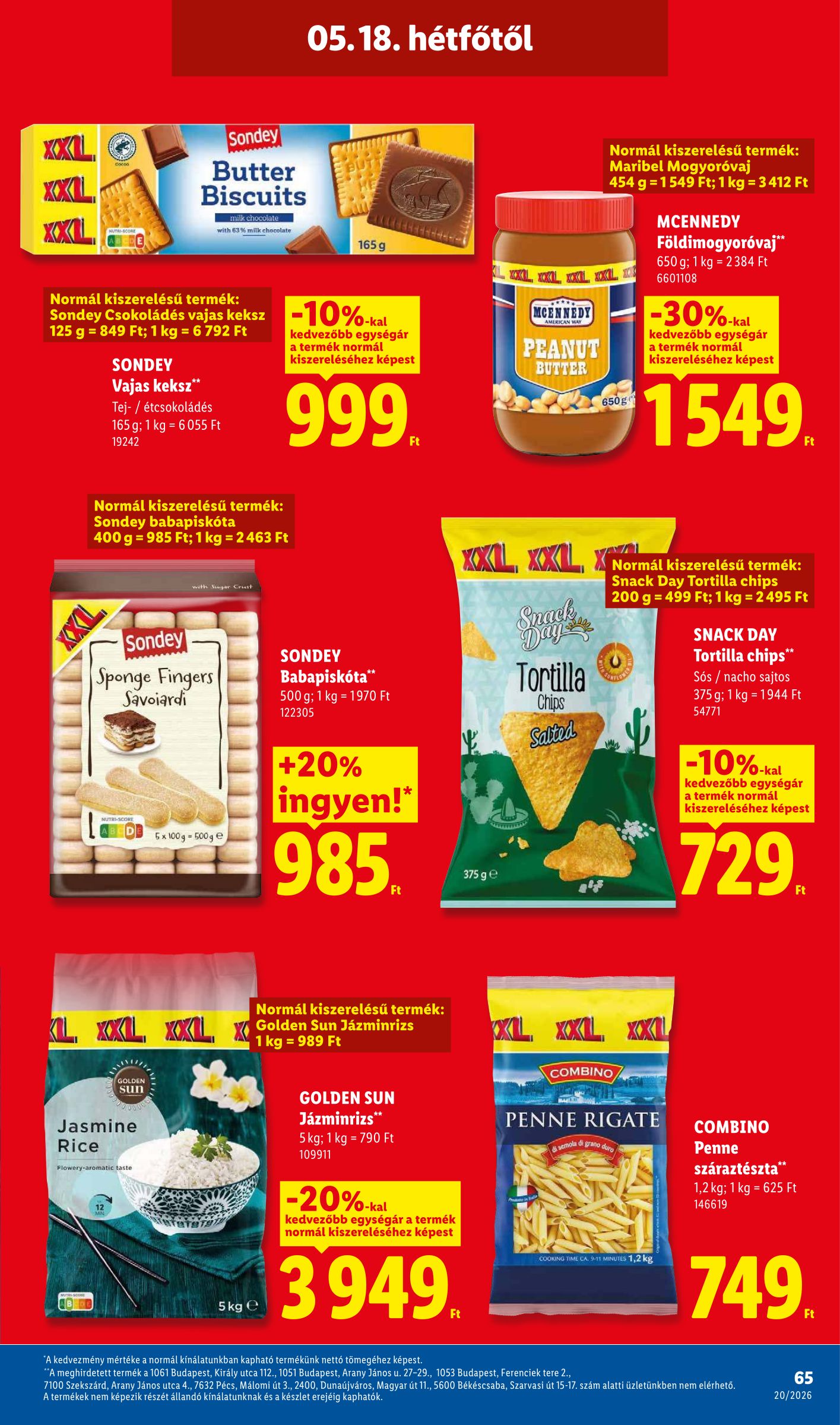lidl - Lidl hirdetmény a következő hétre csütörtöktől 2026.05.14.-tól szerdától 2026.05.20.-ig - page: 65