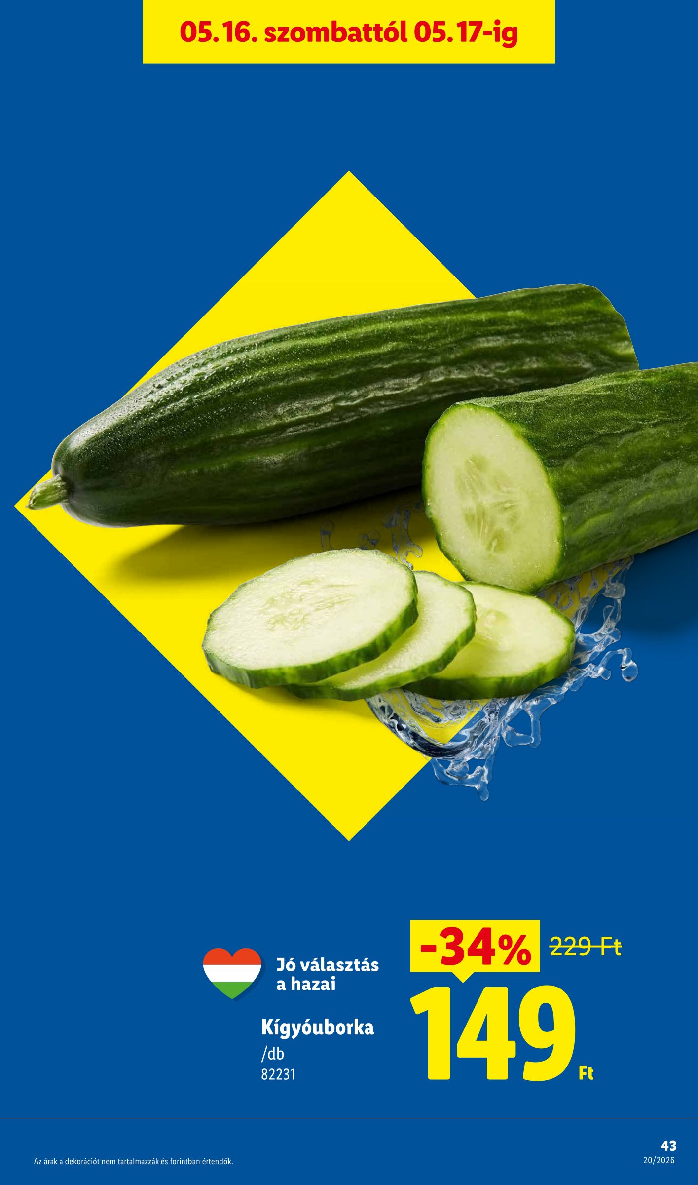 lidl - Lidl hirdetmény a következő hétre csütörtöktől 2026.05.14.-tól szerdától 2026.05.20.-ig - page: 43