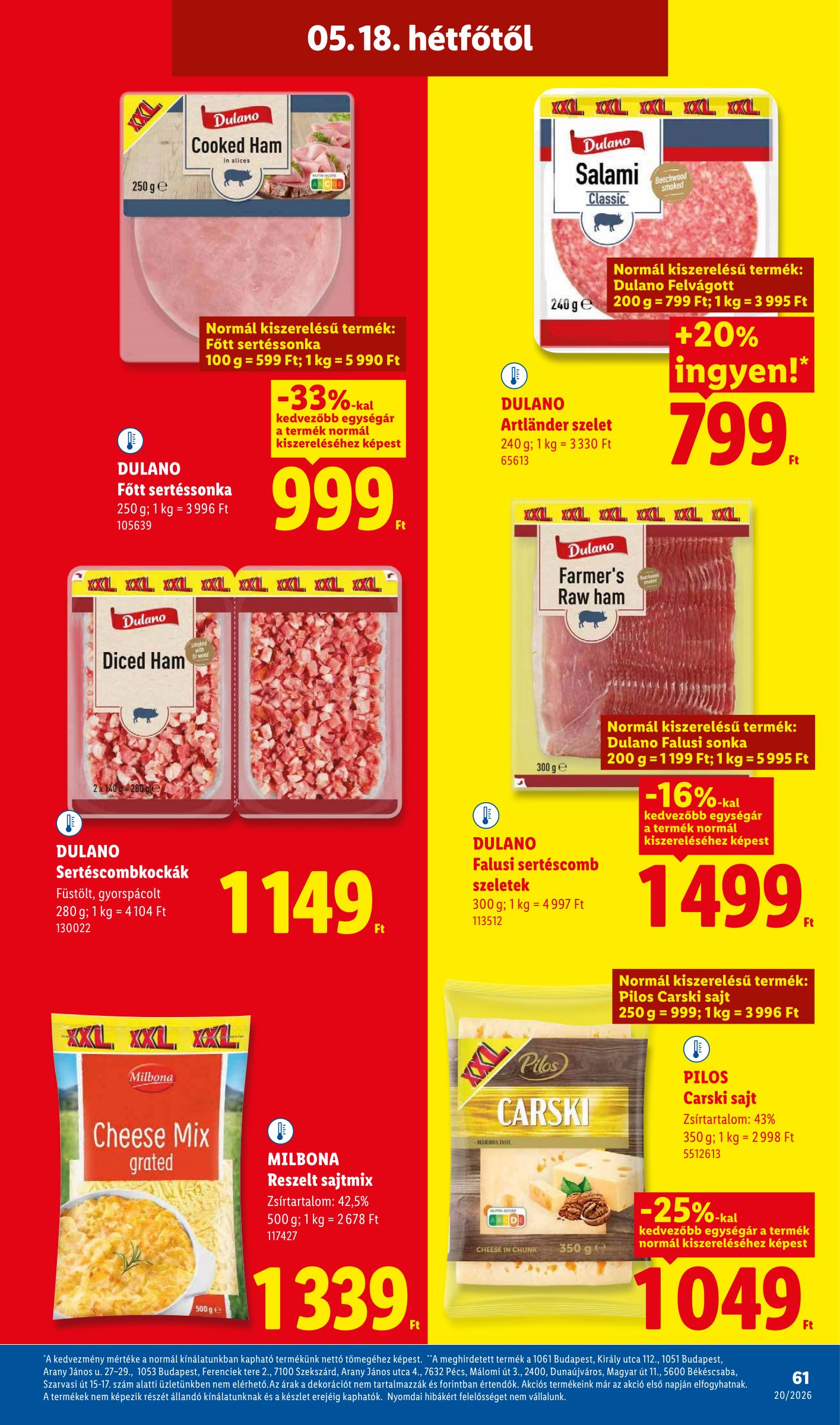 lidl - Lidl hirdetmény a következő hétre csütörtöktől 2026.05.14.-tól szerdától 2026.05.20.-ig - page: 61