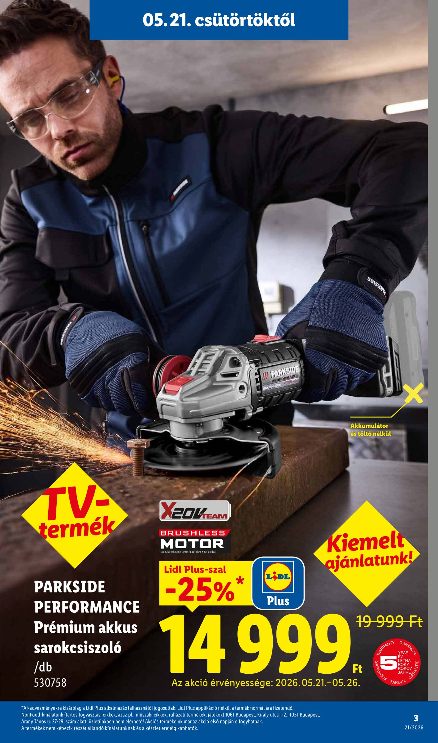 lidl - Lidl - Nonfood hirdetmény a következő hétre csütörtöktől 2026.05.21.-tól szerdától 2026.05.27.-ig - page: 3