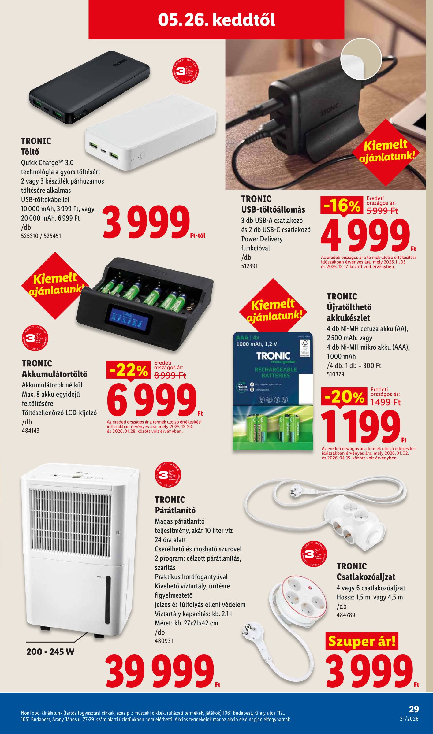 lidl - Lidl - Nonfood hirdetmény a következő hétre csütörtöktől 2026.05.21.-tól szerdától 2026.05.27.-ig - page: 29