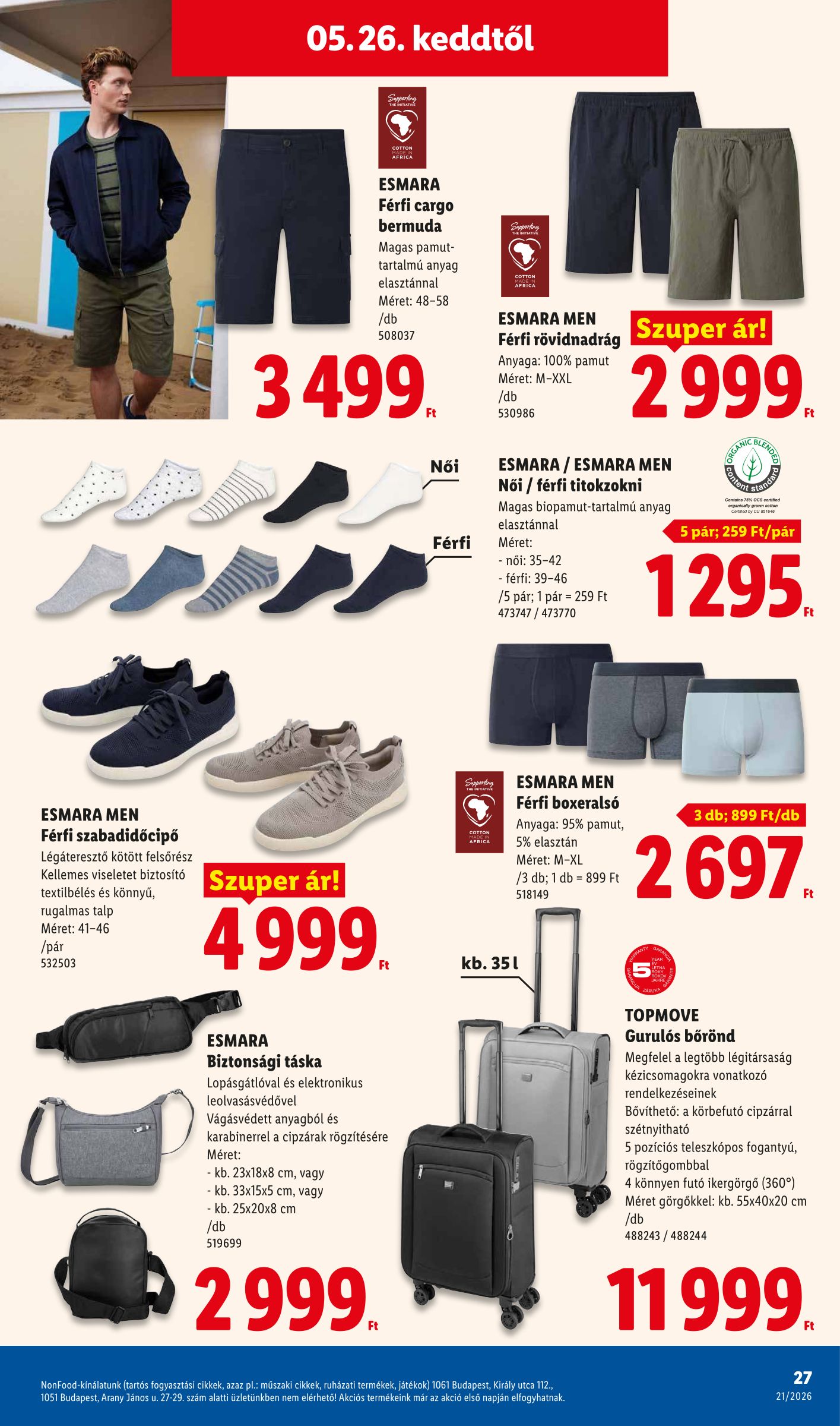 lidl - Lidl - Nonfood hirdetmény a következő hétre csütörtöktől 2026.05.21.-tól szerdától 2026.05.27.-ig - page: 27