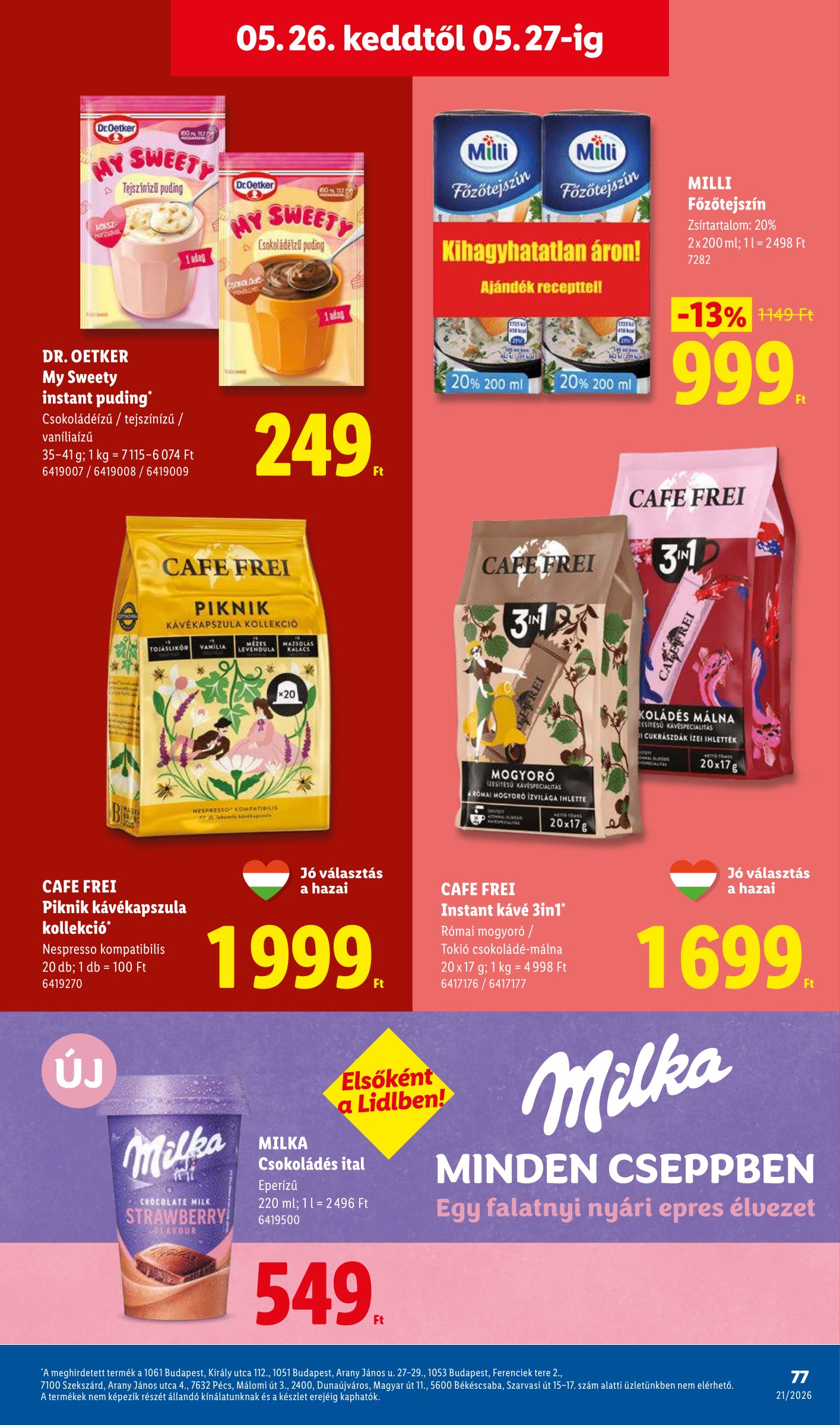 lidl - Lidl hirdetmény a következő hétre csütörtöktől 2026.05.21.-tól szerdától 2026.05.27.-ig - page: 77