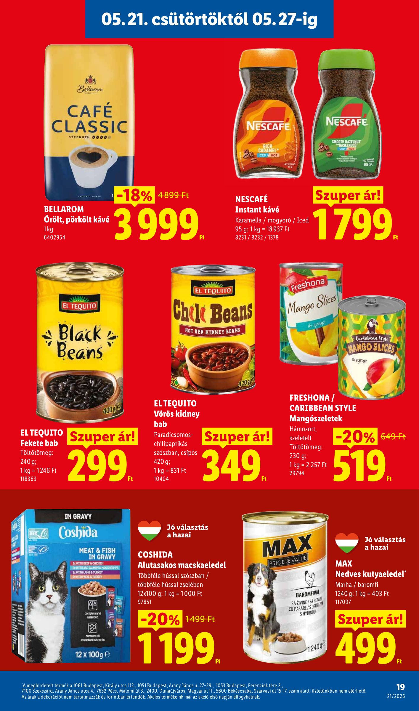 lidl - Lidl hirdetmény a következő hétre csütörtöktől 2026.05.21.-tól szerdától 2026.05.27.-ig - page: 19
