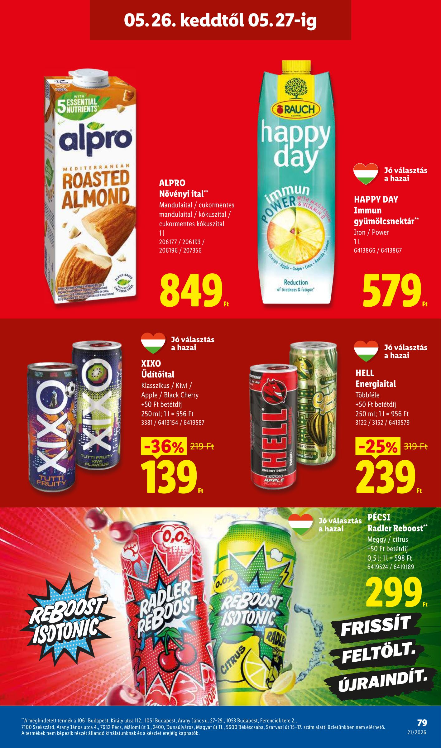 lidl - Lidl hirdetmény a következő hétre csütörtöktől 2026.05.21.-tól szerdától 2026.05.27.-ig - page: 79