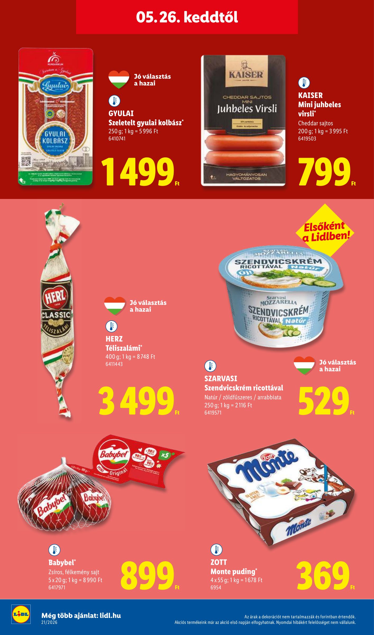 lidl - Lidl hirdetmény a következő hétre csütörtöktől 2026.05.21.-tól szerdától 2026.05.27.-ig - page: 72