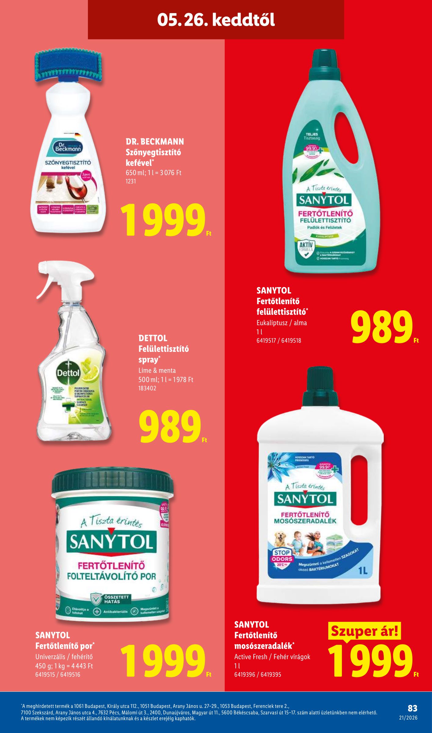 lidl - Lidl hirdetmény a következő hétre csütörtöktől 2026.05.21.-tól szerdától 2026.05.27.-ig - page: 83