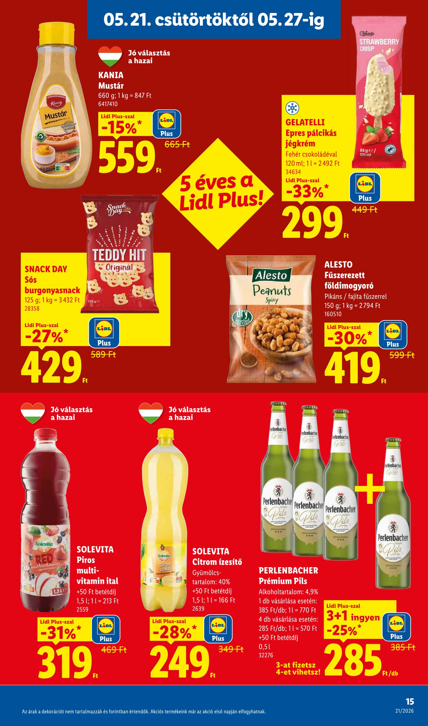 lidl - Lidl hirdetmény a következő hétre csütörtöktől 2026.05.21.-tól szerdától 2026.05.27.-ig - page: 15