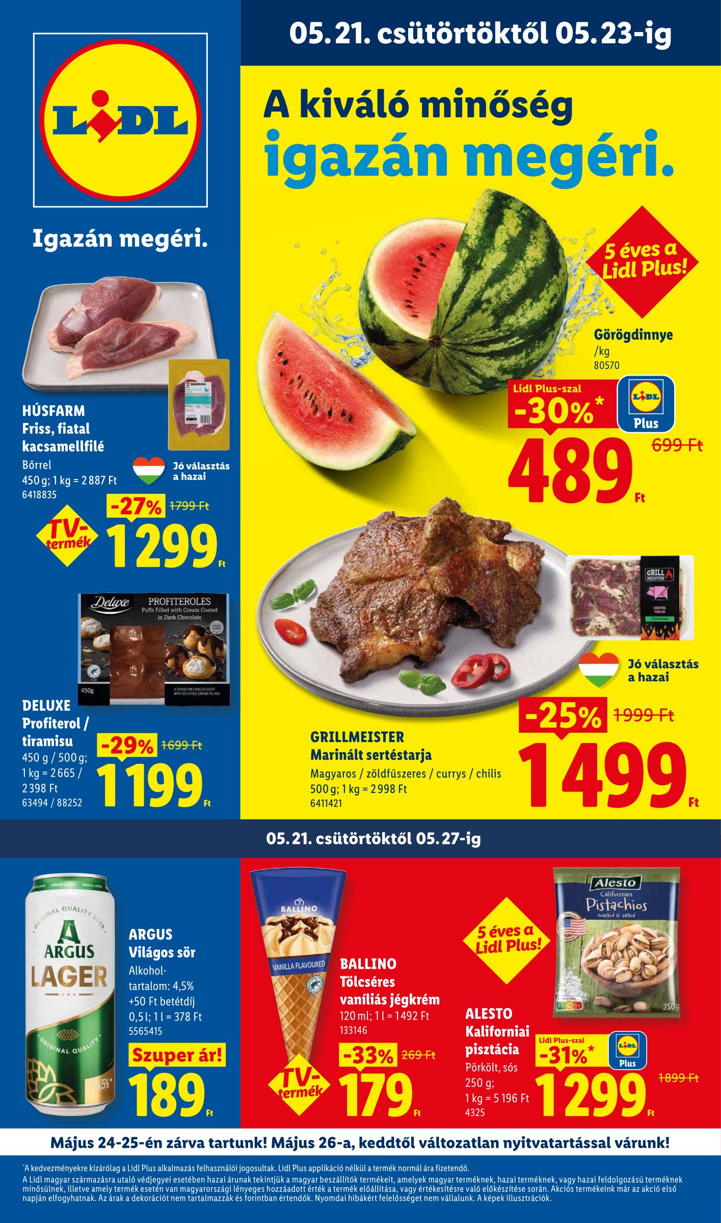 lidl - Lidl hirdetmény a következő hétre csütörtöktől 2026.05.21.-tól szerdától 2026.05.27.-ig