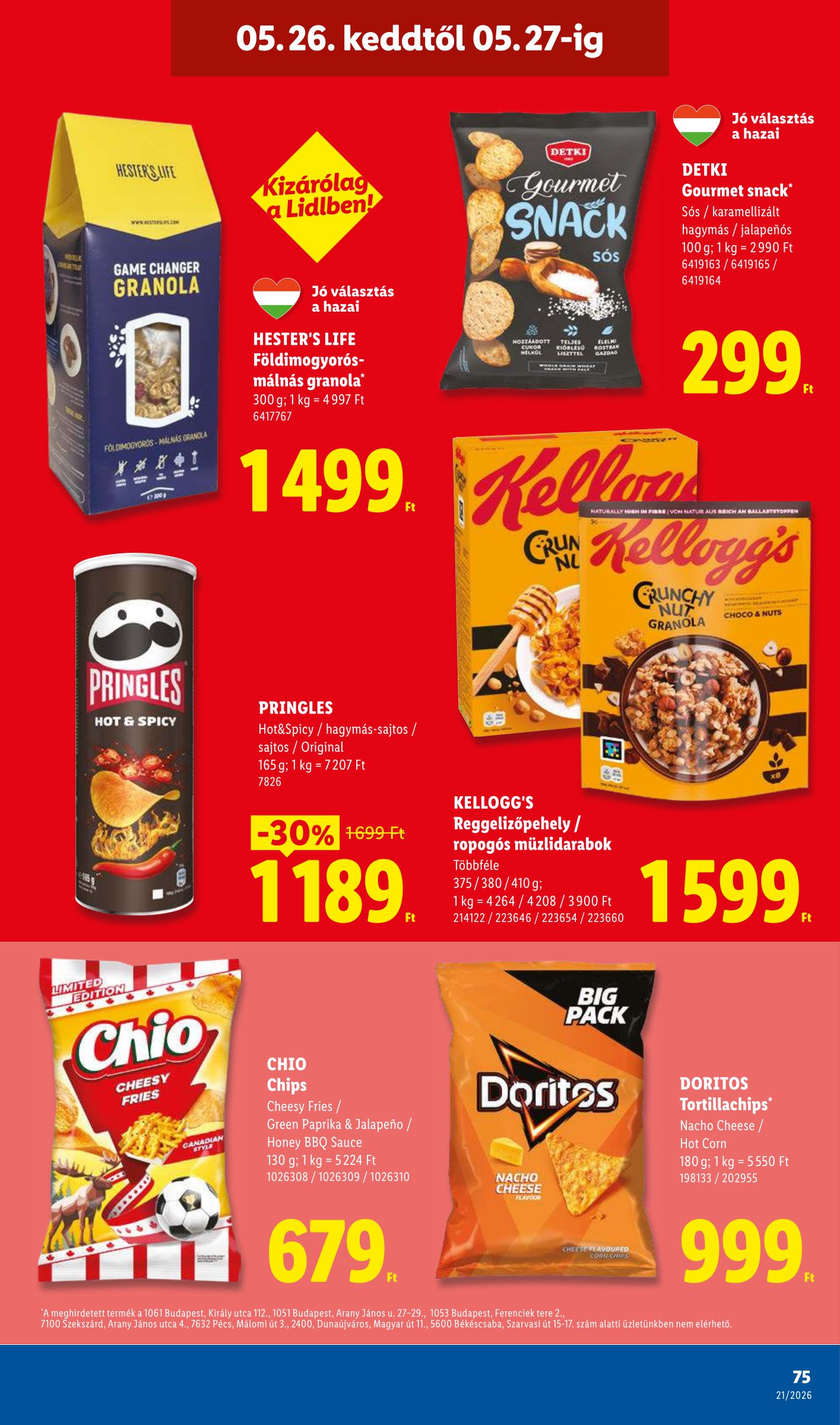 lidl - Lidl hirdetmény a következő hétre csütörtöktől 2026.05.21.-tól szerdától 2026.05.27.-ig - page: 75