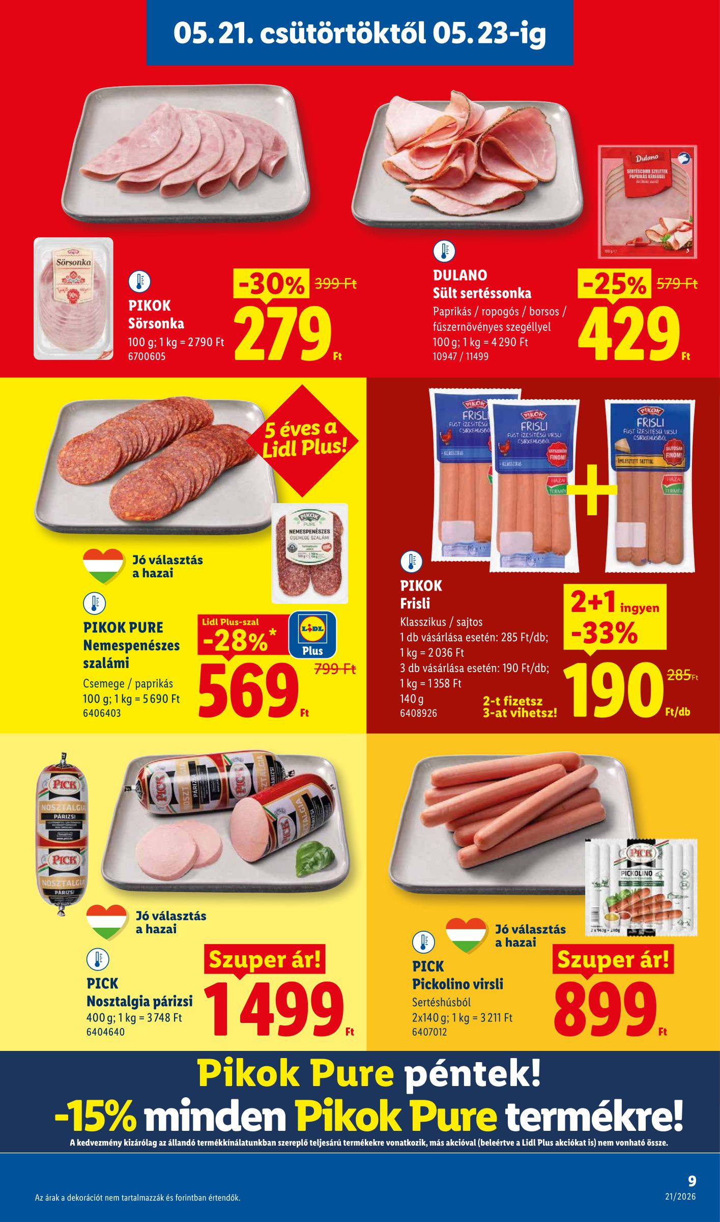 lidl - Lidl hirdetmény a következő hétre csütörtöktől 2026.05.21.-tól szerdától 2026.05.27.-ig - page: 9