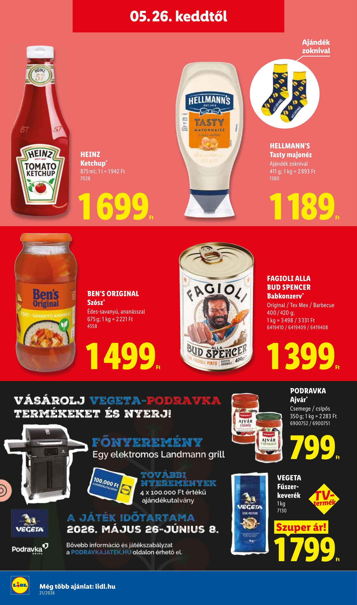 lidl - Lidl hirdetmény a következő hétre csütörtöktől 2026.05.21.-tól szerdától 2026.05.27.-ig - page: 76