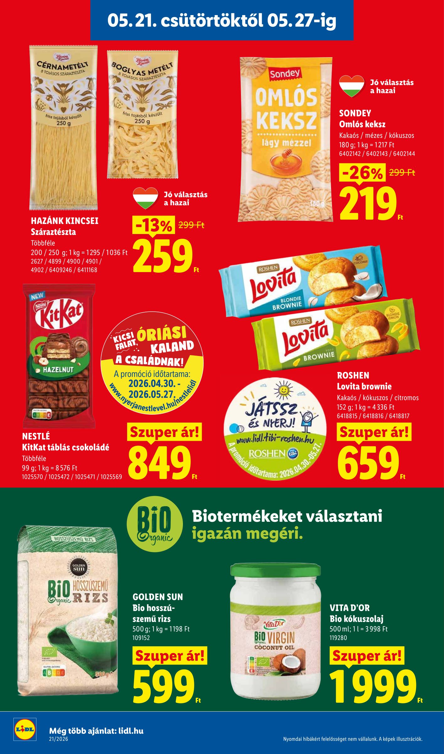 lidl - Lidl hirdetmény a következő hétre csütörtöktől 2026.05.21.-tól szerdától 2026.05.27.-ig - page: 18