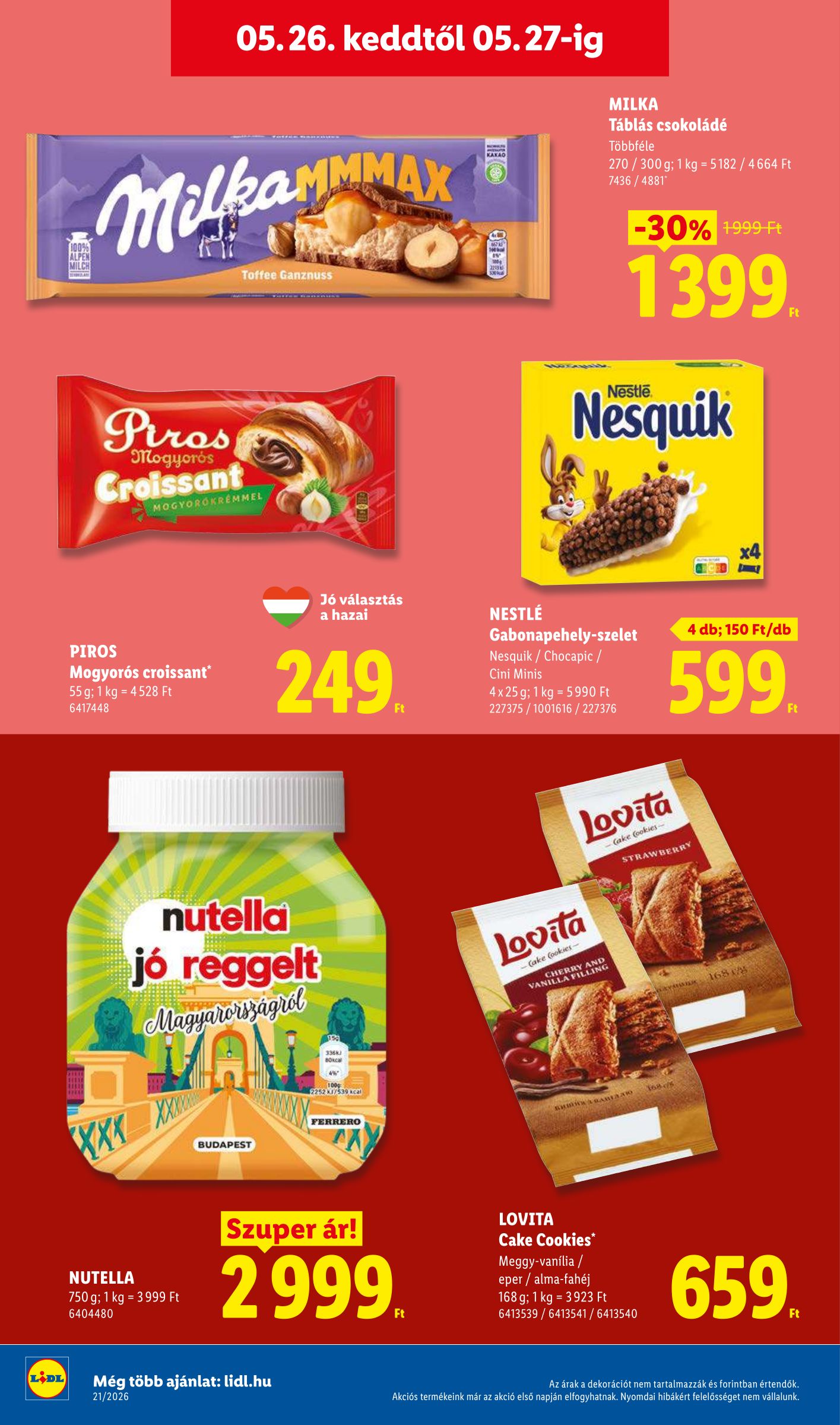 lidl - Lidl hirdetmény a következő hétre csütörtöktől 2026.05.21.-tól szerdától 2026.05.27.-ig - page: 74