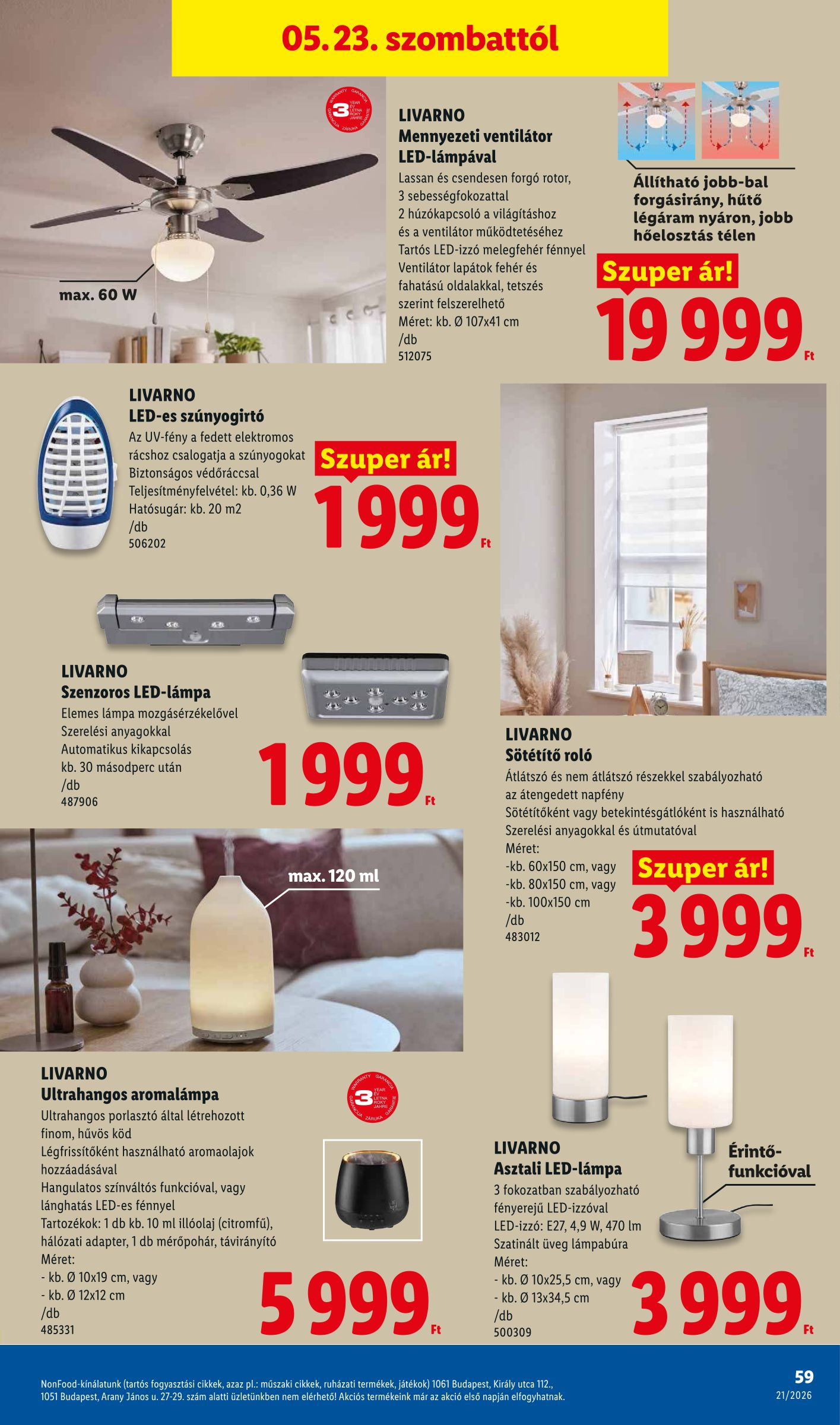 lidl - Lidl hirdetmény a következő hétre csütörtöktől 2026.05.21.-tól szerdától 2026.05.27.-ig - page: 59
